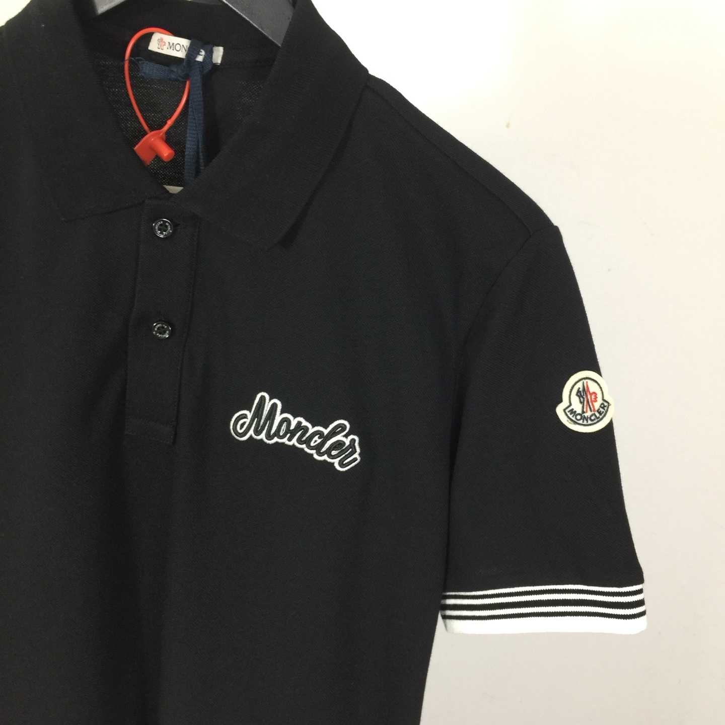 Moncler Logo Cotton Polo Shirt - DopestKickz
