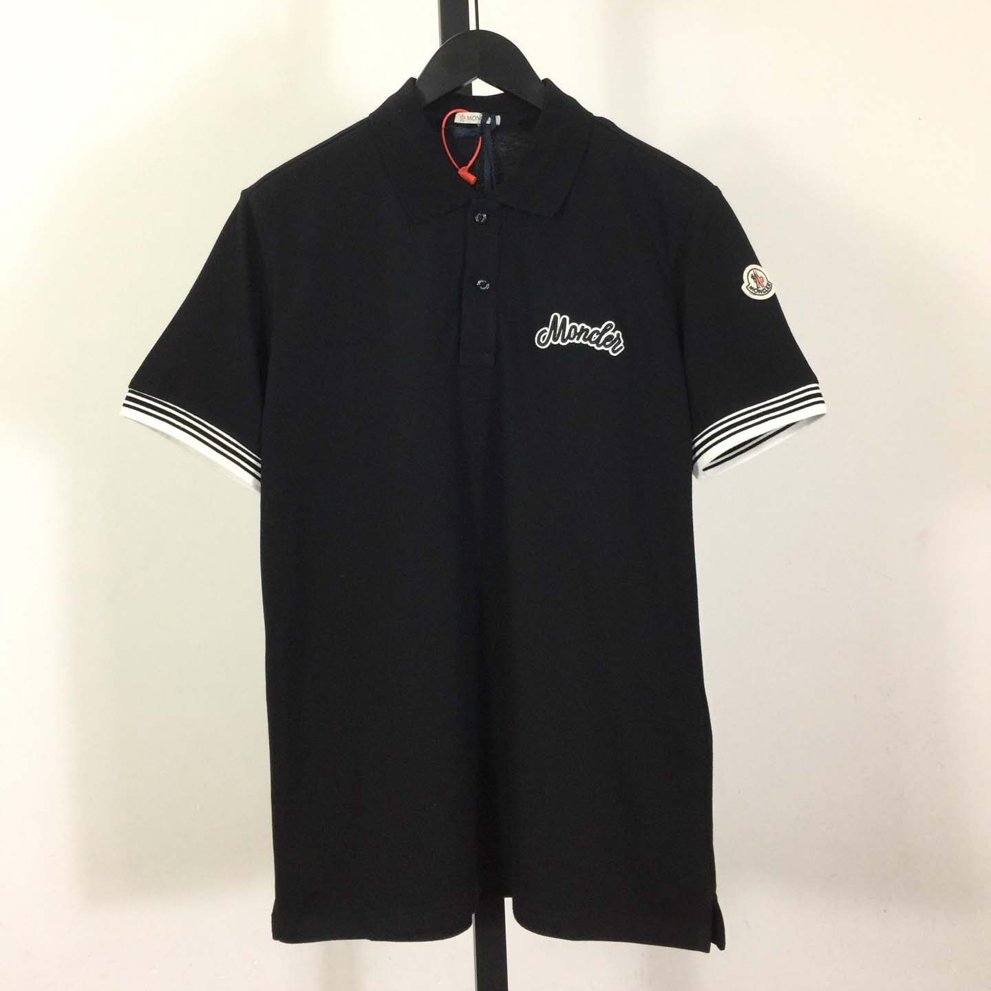 Moncler Logo Cotton Polo Shirt - DopestKickz