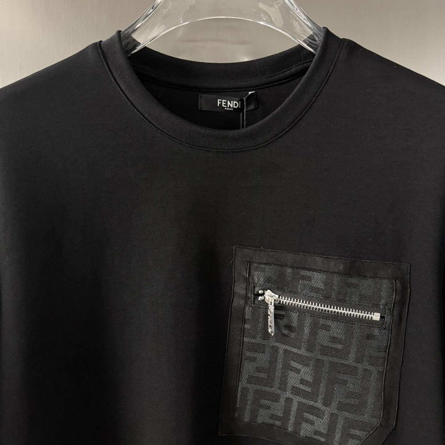 Fendi Black Jersey T-shirt - DopestKickz