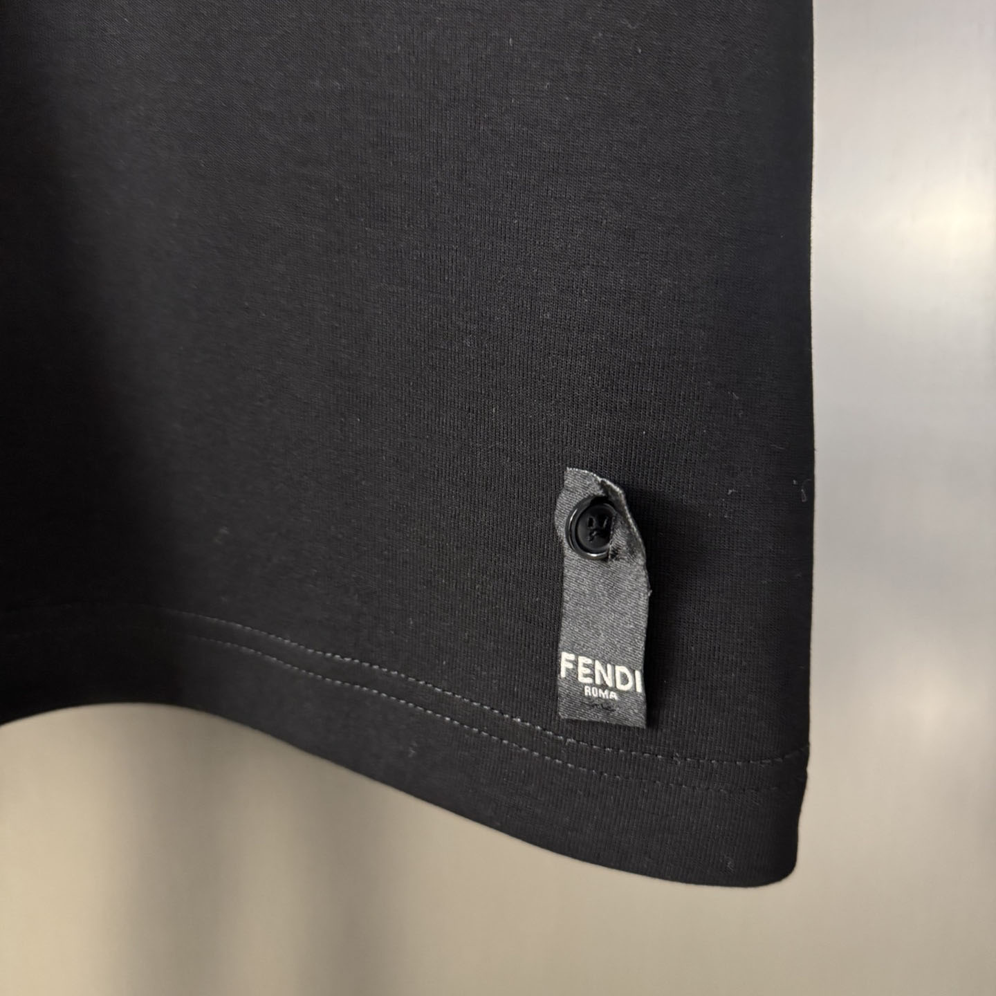 Fendi Black Jersey T-shirt - DopestKickz