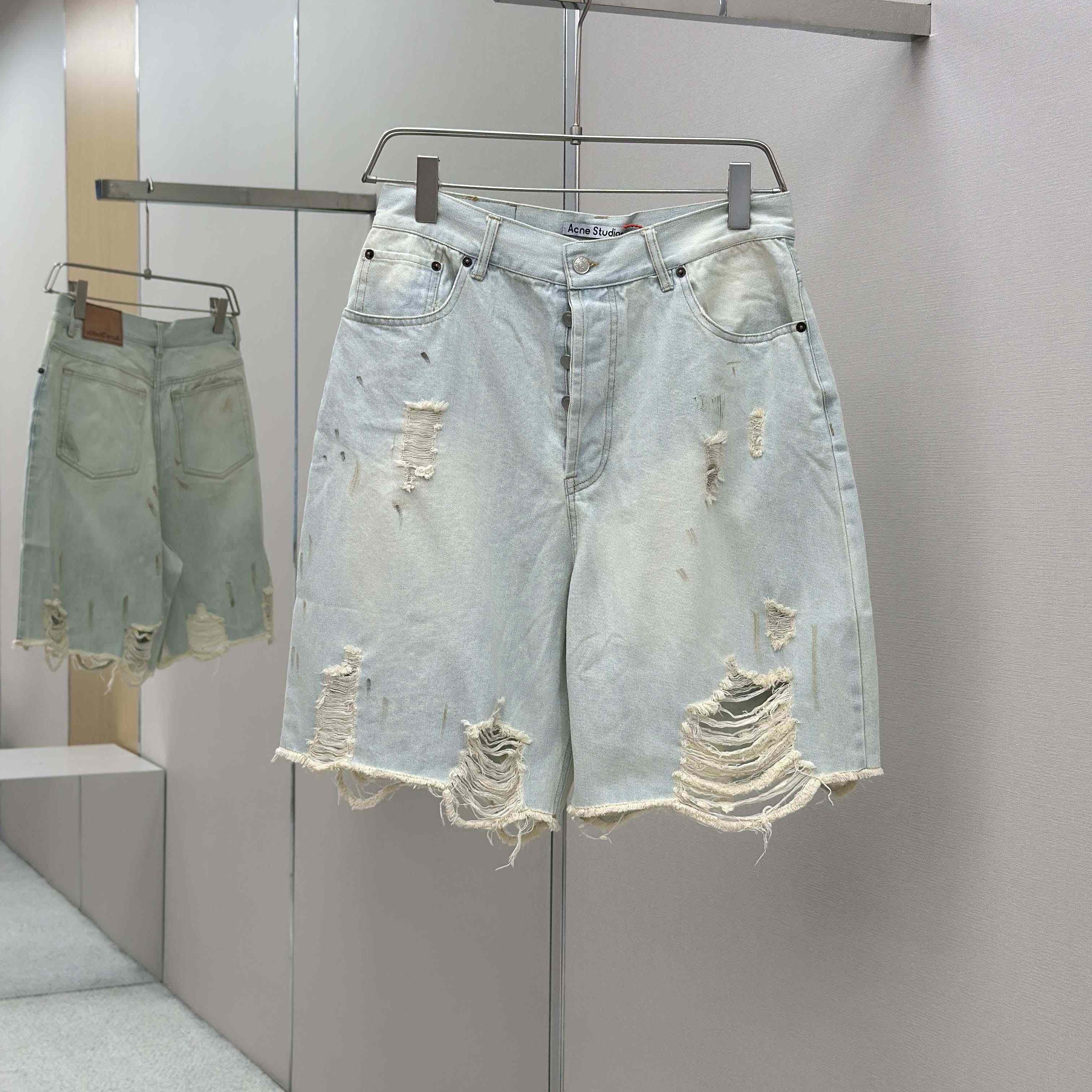 Acne Studios Denim Shorts - Loose Fit - DopestKickz