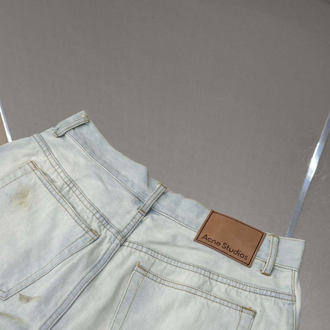 Acne Studios Denim Shorts - Loose Fit - DopestKickz