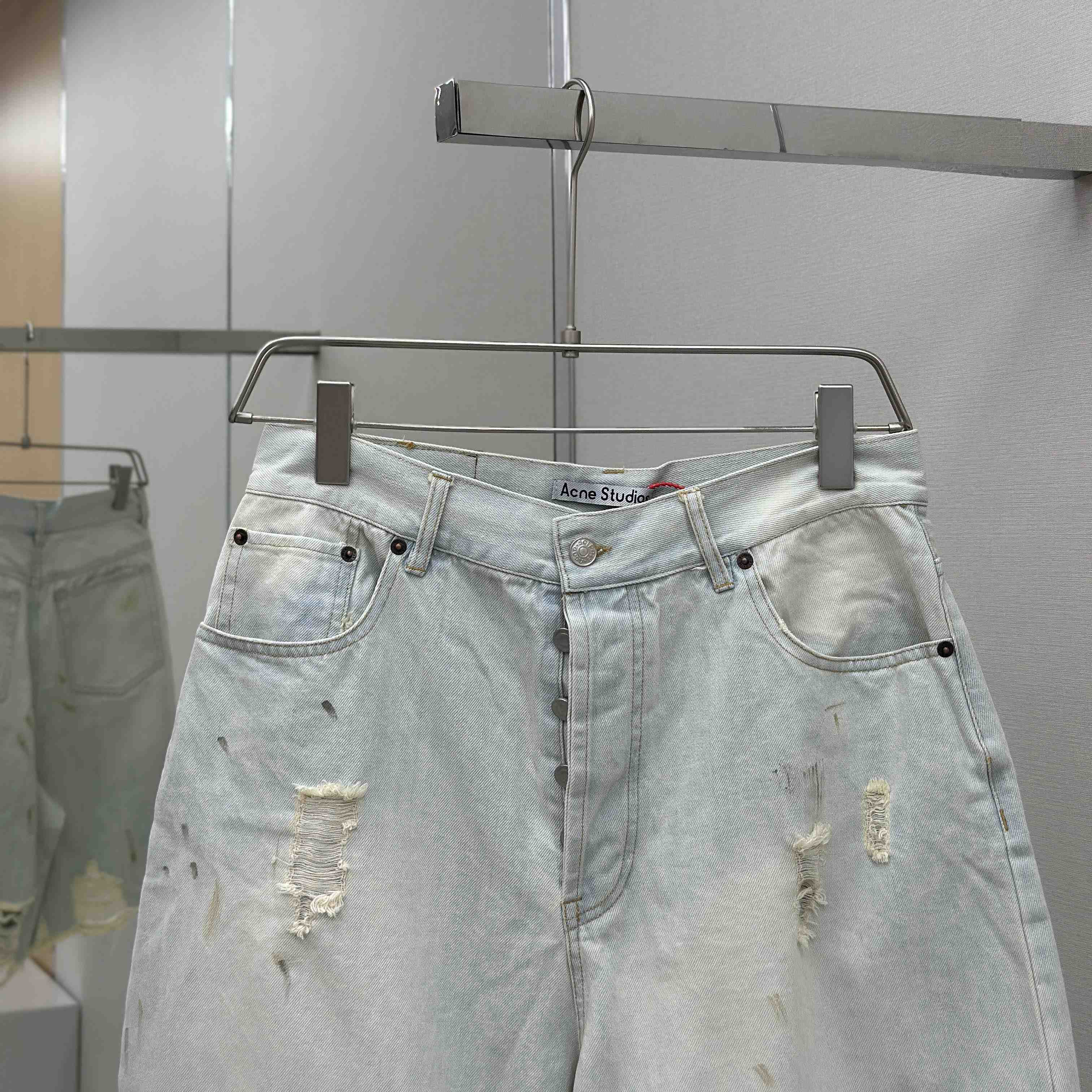 Acne Studios Denim Shorts - Loose Fit - DopestKickz