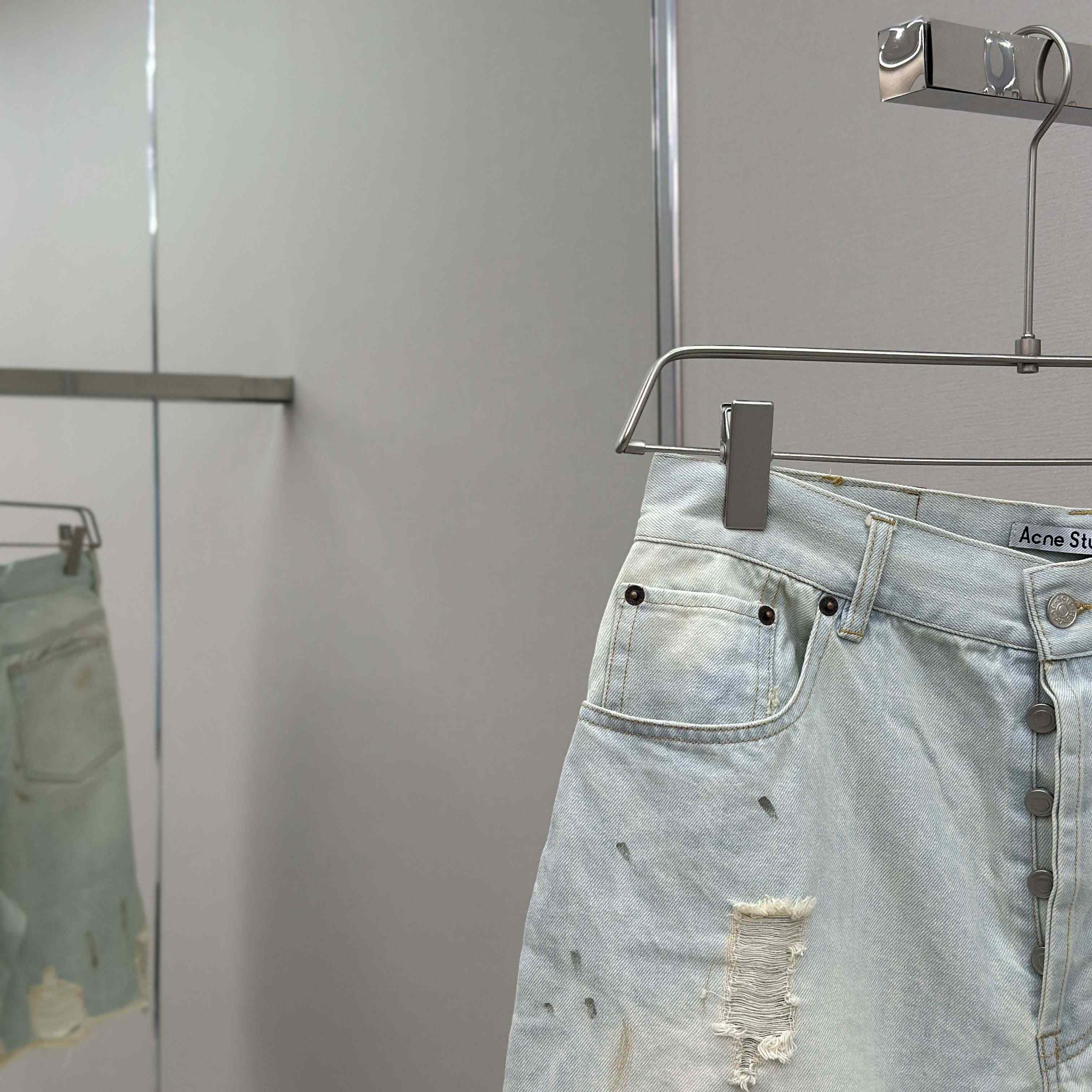 Acne Studios Denim Shorts - Loose Fit - DopestKickz