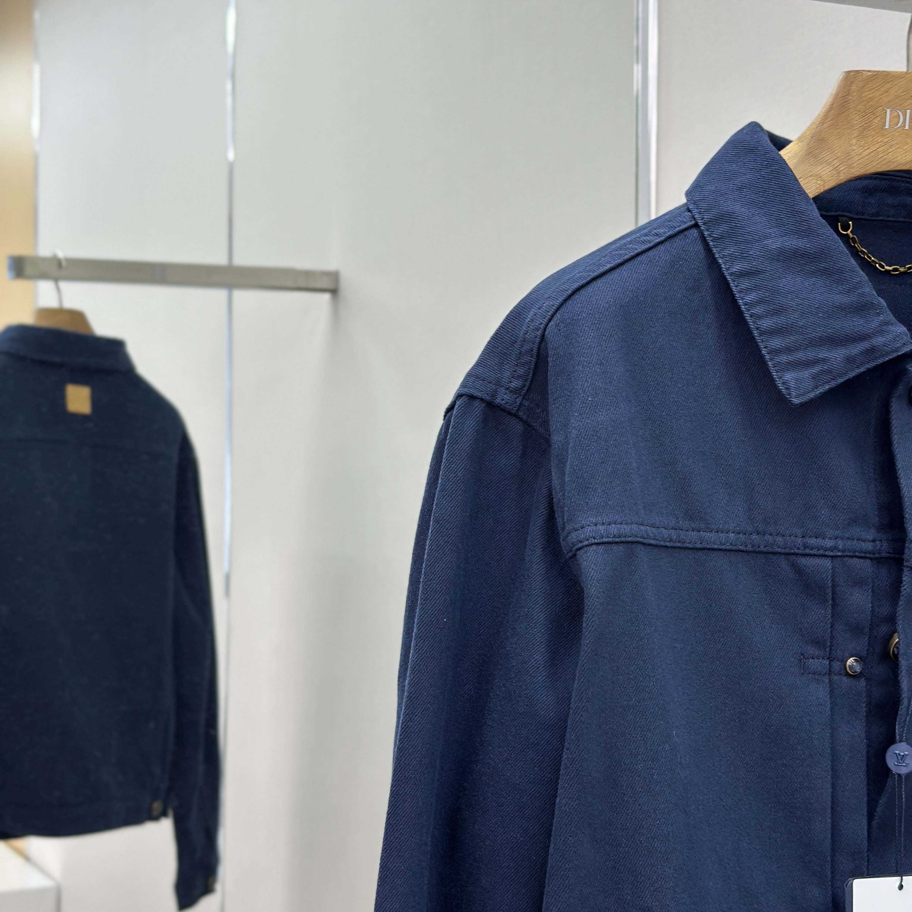 Louis Vuitton Garment-Dyed Denim Type II Trucker Jacket   1AHUY5 - DopestKickz