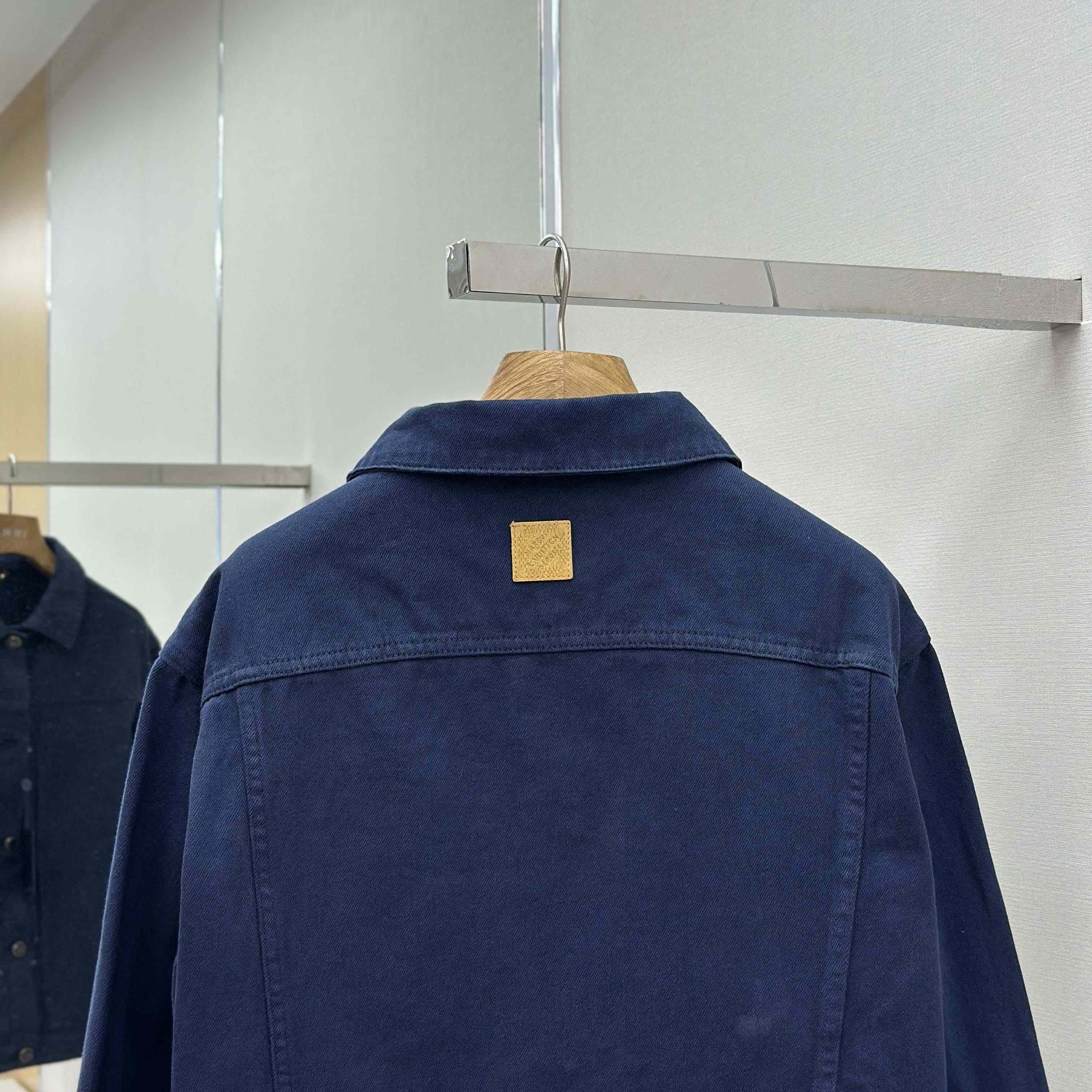 Louis Vuitton Garment-Dyed Denim Type II Trucker Jacket   1AHUY5 - DopestKickz