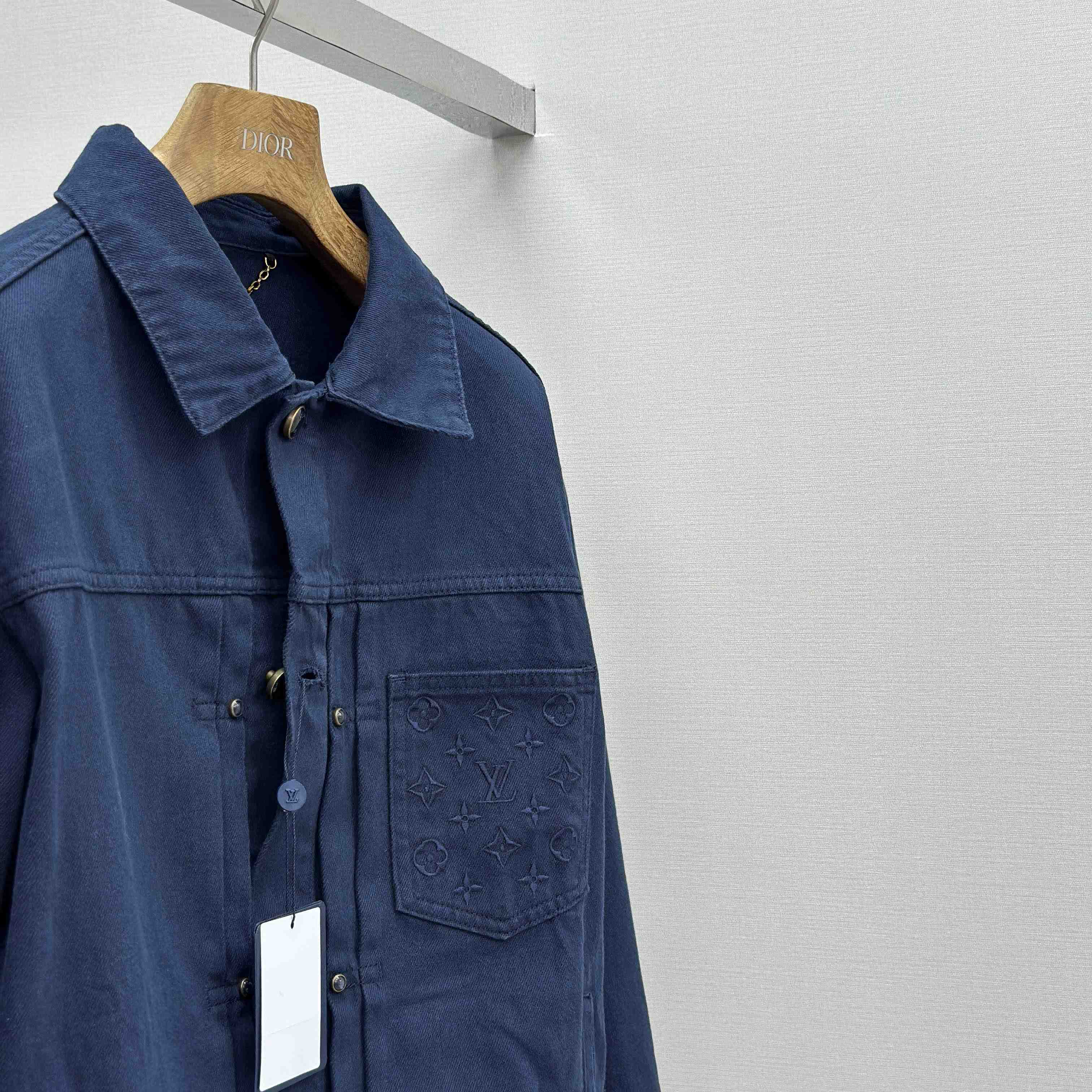 Louis Vuitton Garment-Dyed Denim Type II Trucker Jacket   1AHUY5 - DopestKickz
