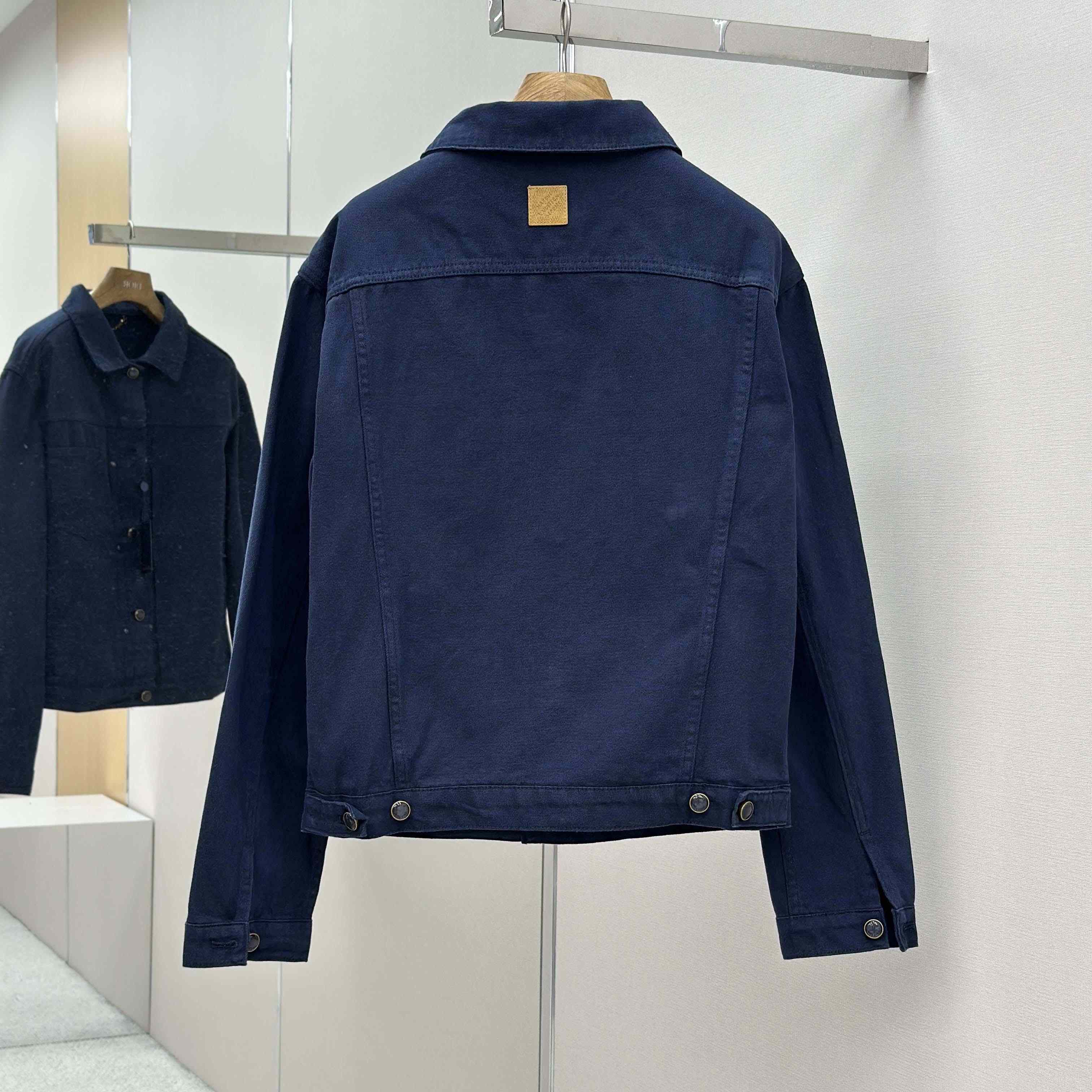 Louis Vuitton Garment-Dyed Denim Type II Trucker Jacket   1AHUY5 - DopestKickz