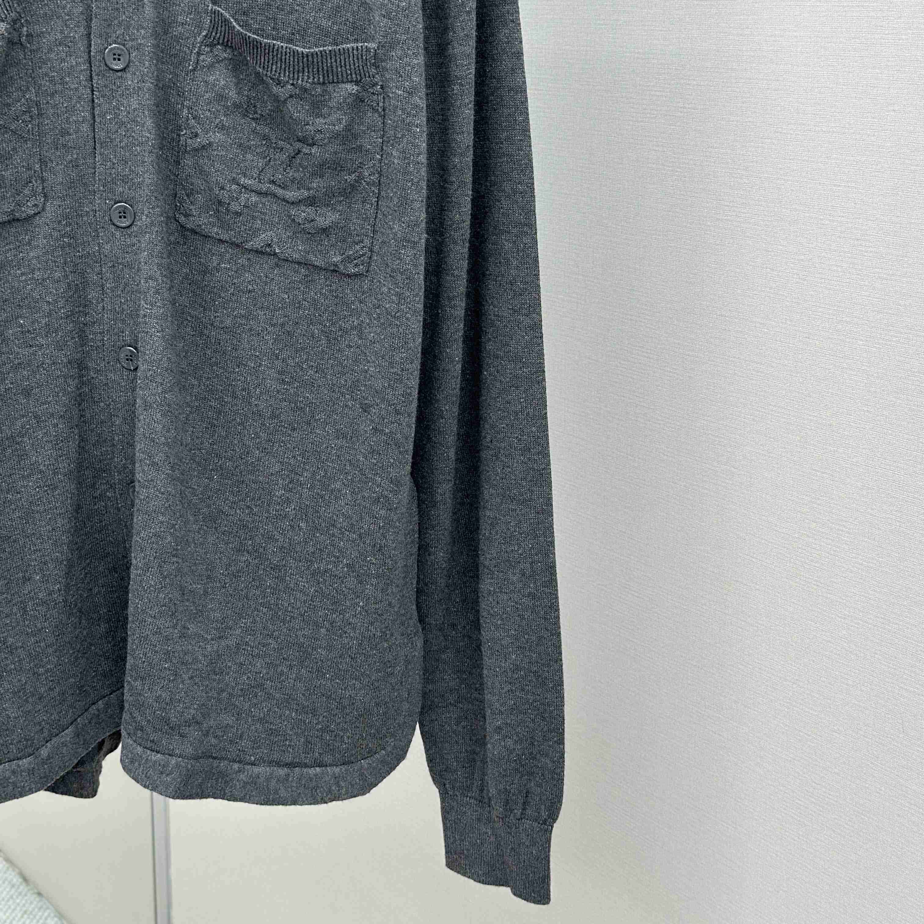 Louis Vuitton Cotton Knit Overshirt   1AFANI - DopestKickz