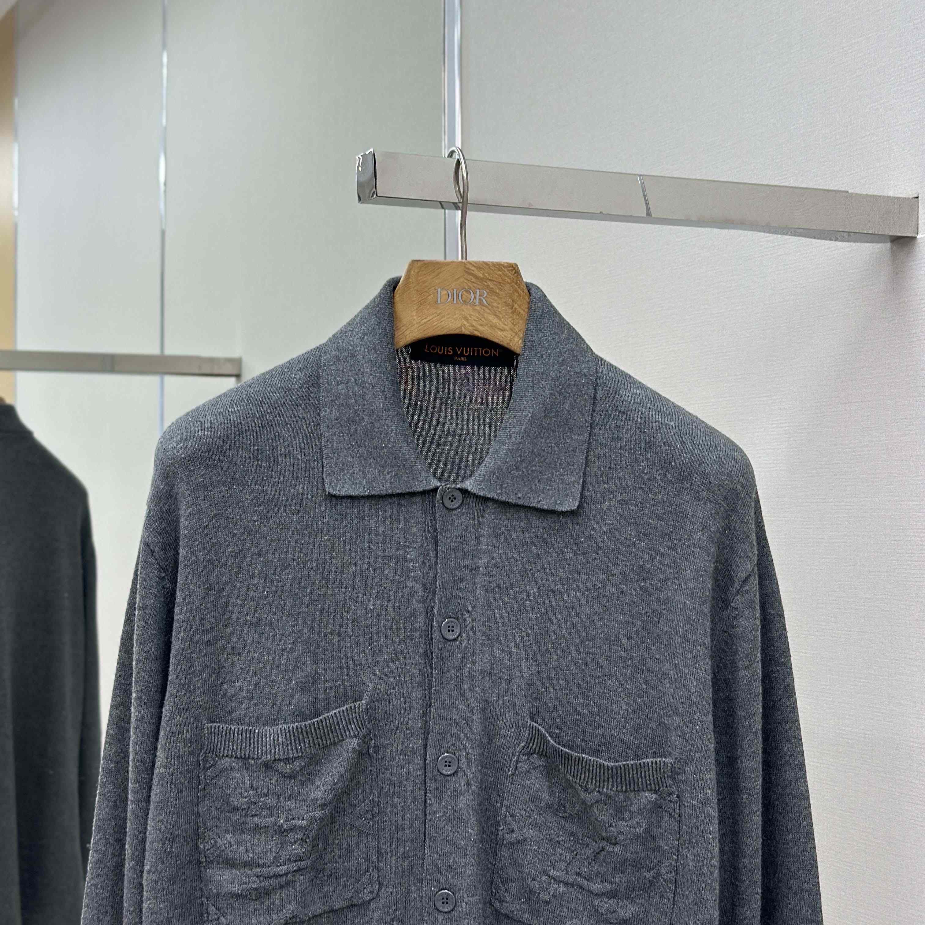 Louis Vuitton Cotton Knit Overshirt   1AFANI - DopestKickz