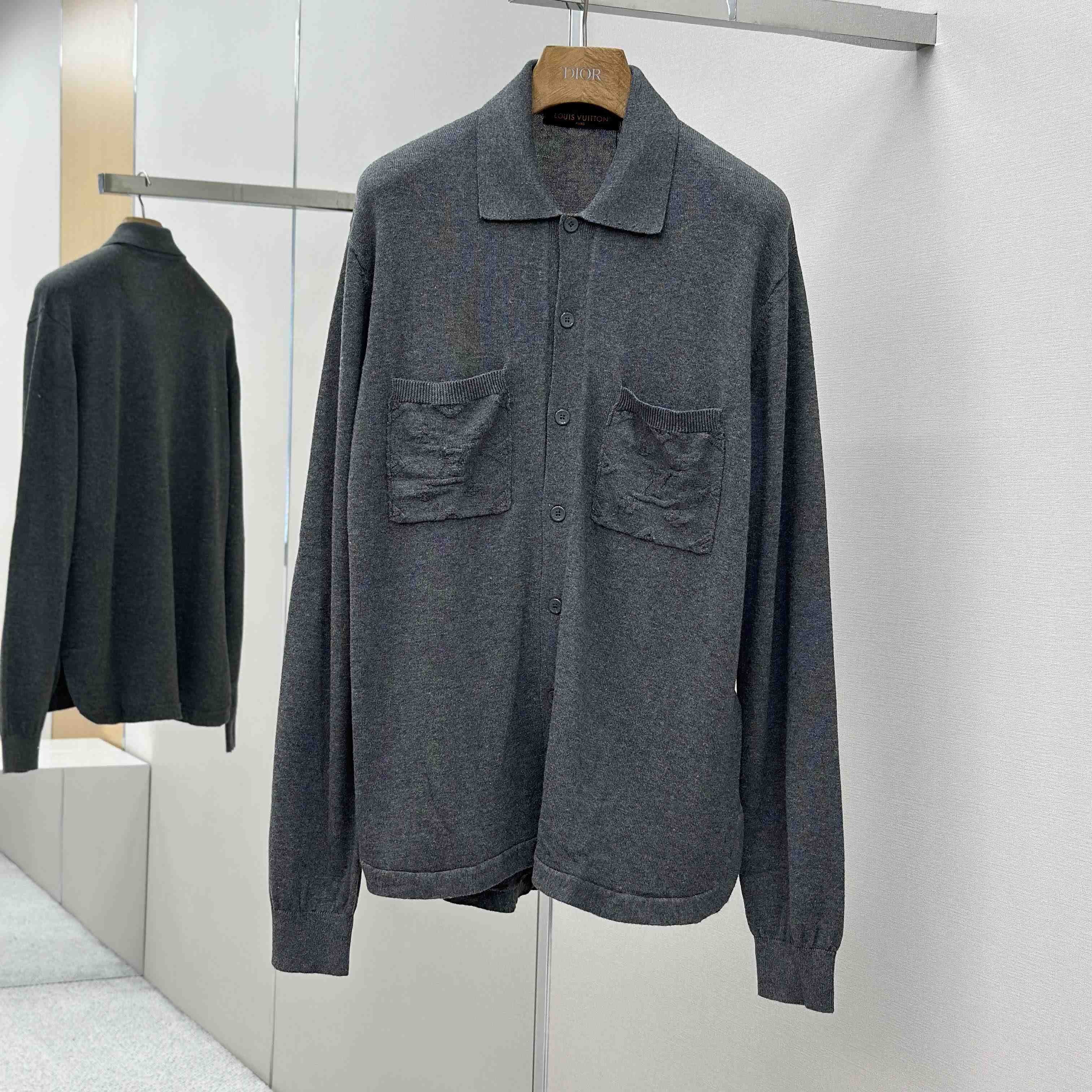 Louis Vuitton Cotton Knit Overshirt   1AFANI - DopestKickz