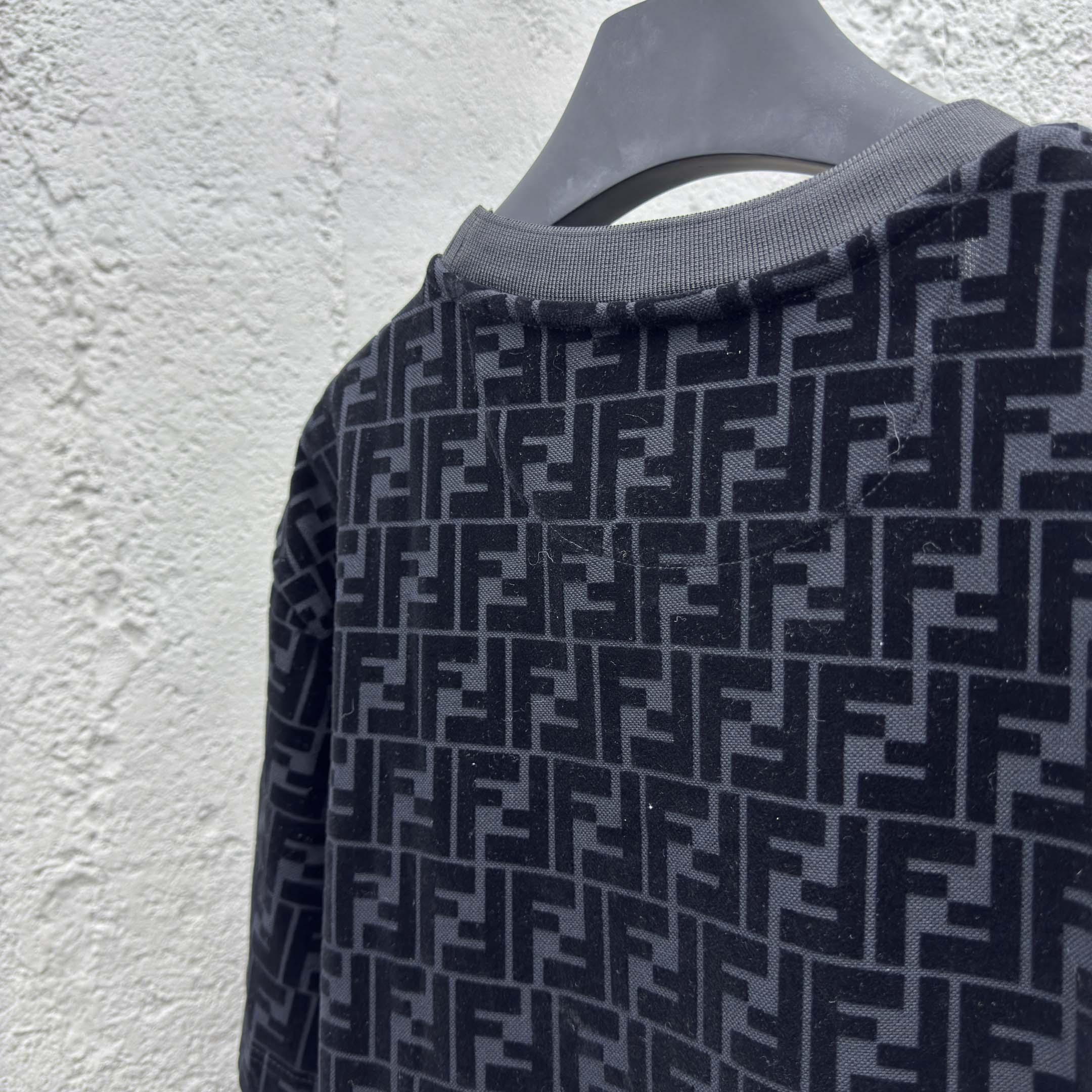 Fendi T-shirt In Black Piqué - DopestKickz