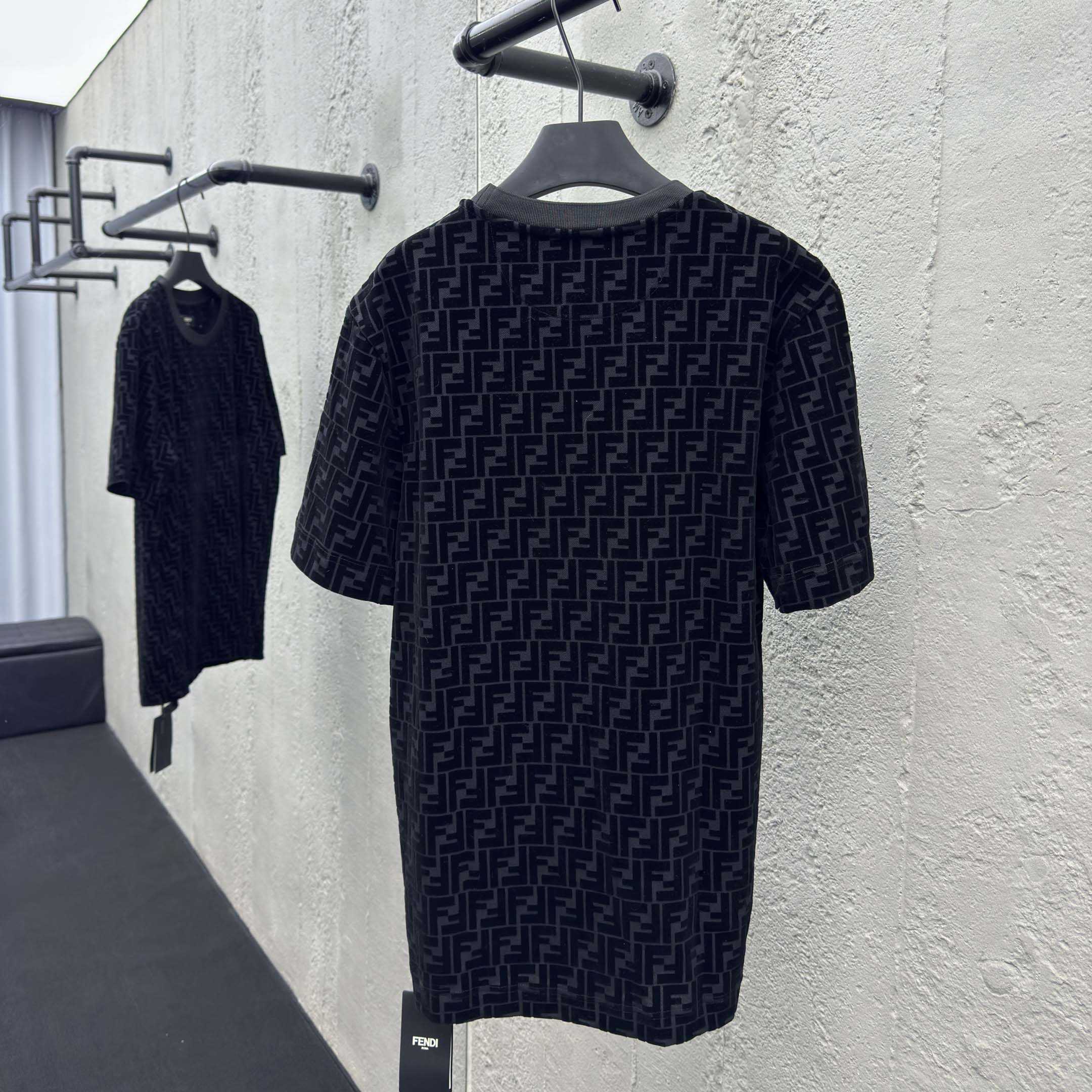 Fendi T-shirt In Black Piqué - DopestKickz