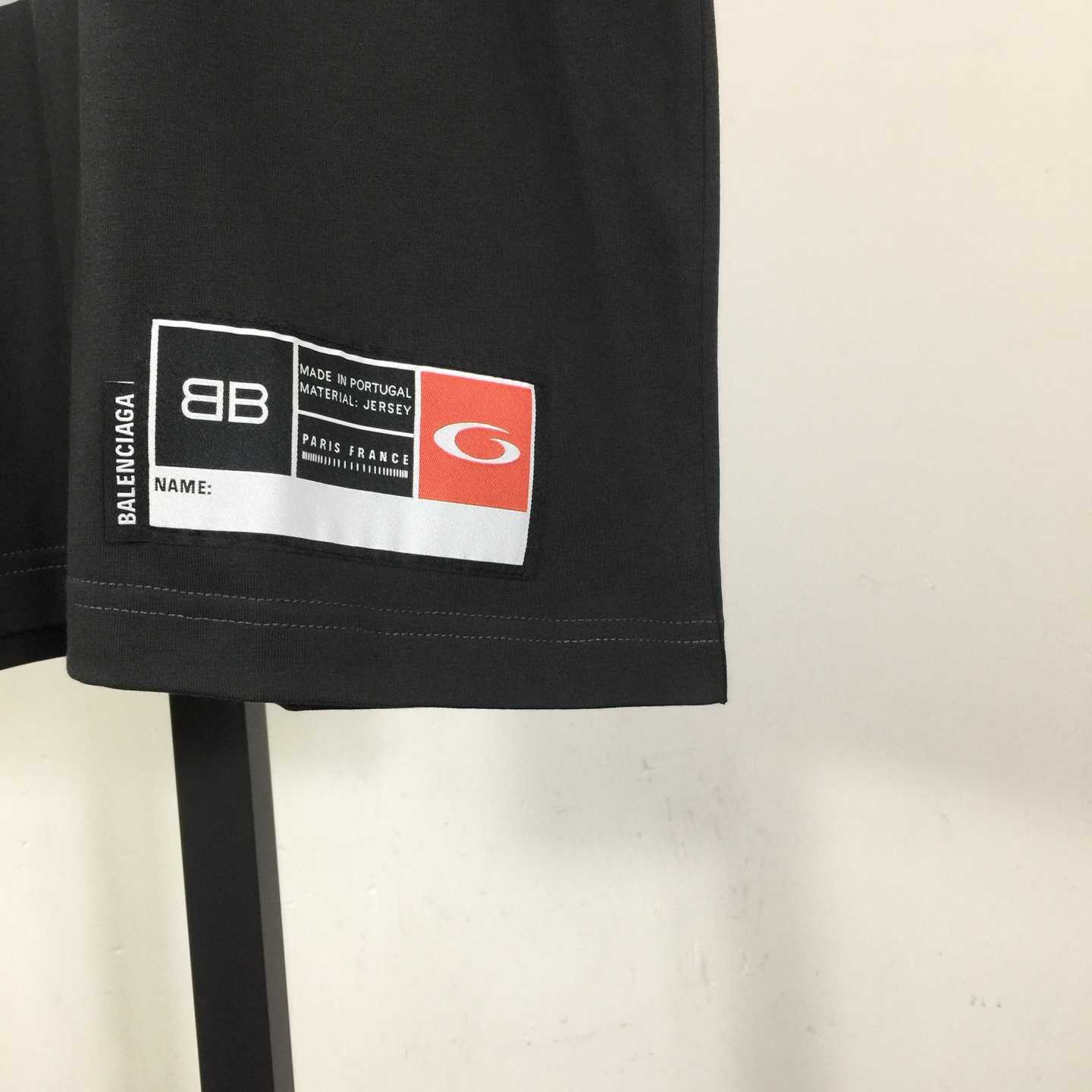 Balenciaga Basketball Series - Oversized T-Shirt in washed black vintage jersey - DopestKickz
