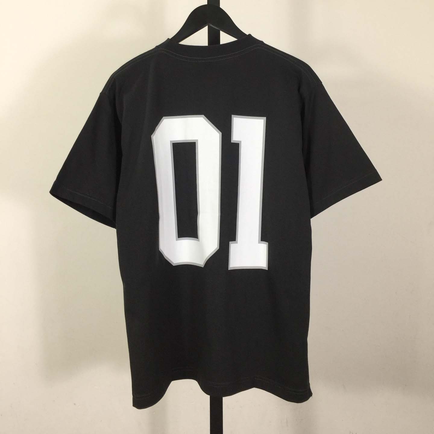 Balenciaga Basketball Series - Oversized T-Shirt in washed black vintage jersey - DopestKickz