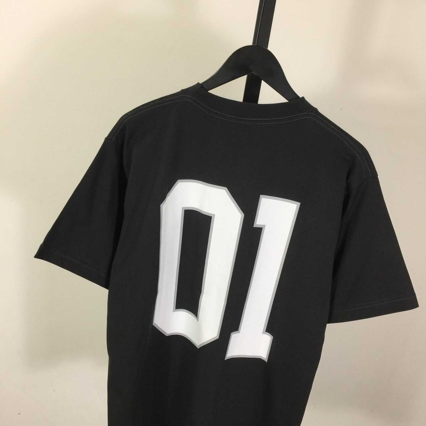 Balenciaga Basketball Series - Oversized T-Shirt in washed black vintage jersey - DopestKickz