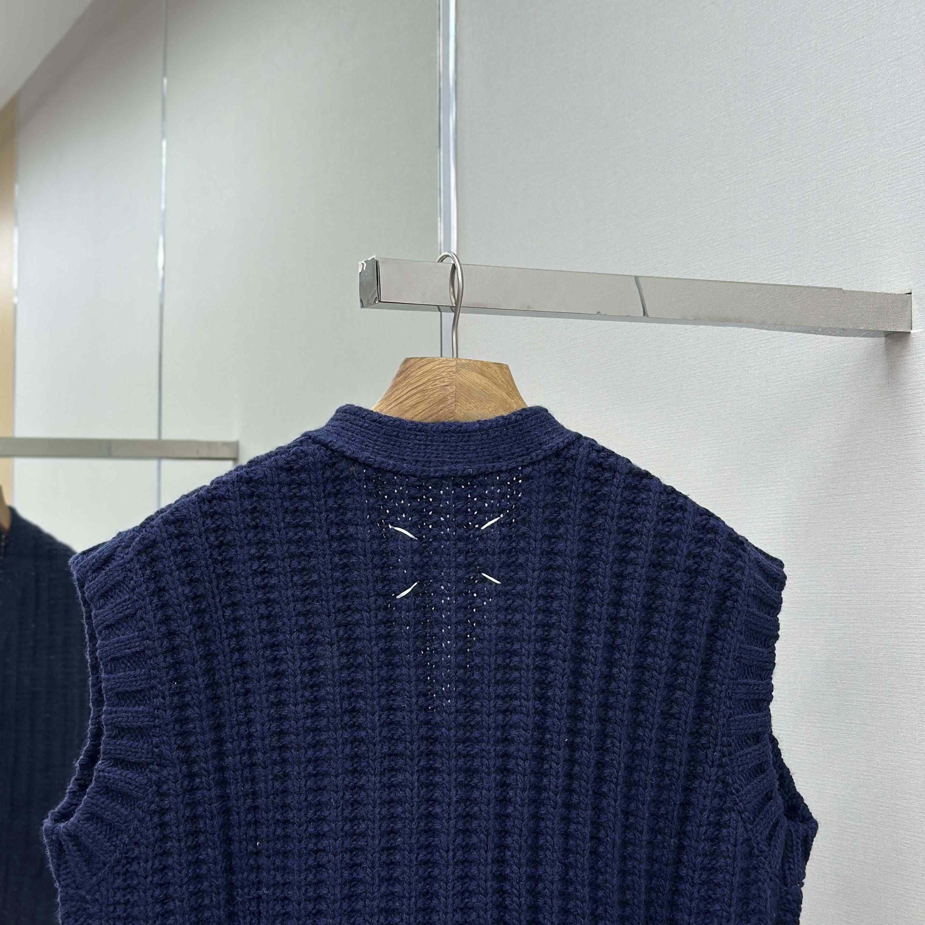 Maison Margiela Ribbed-knit Wool Vest - DopestKickz