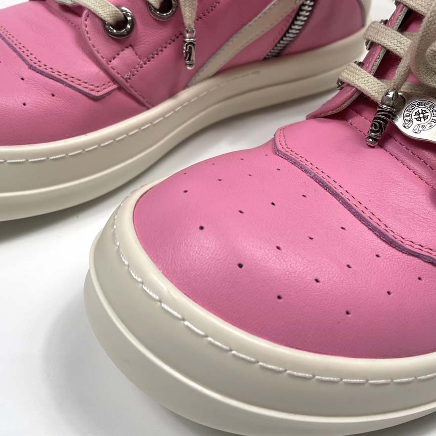 Chrome Hearts x Rick Owens Geobasket High 'Pink' - DopestKickz