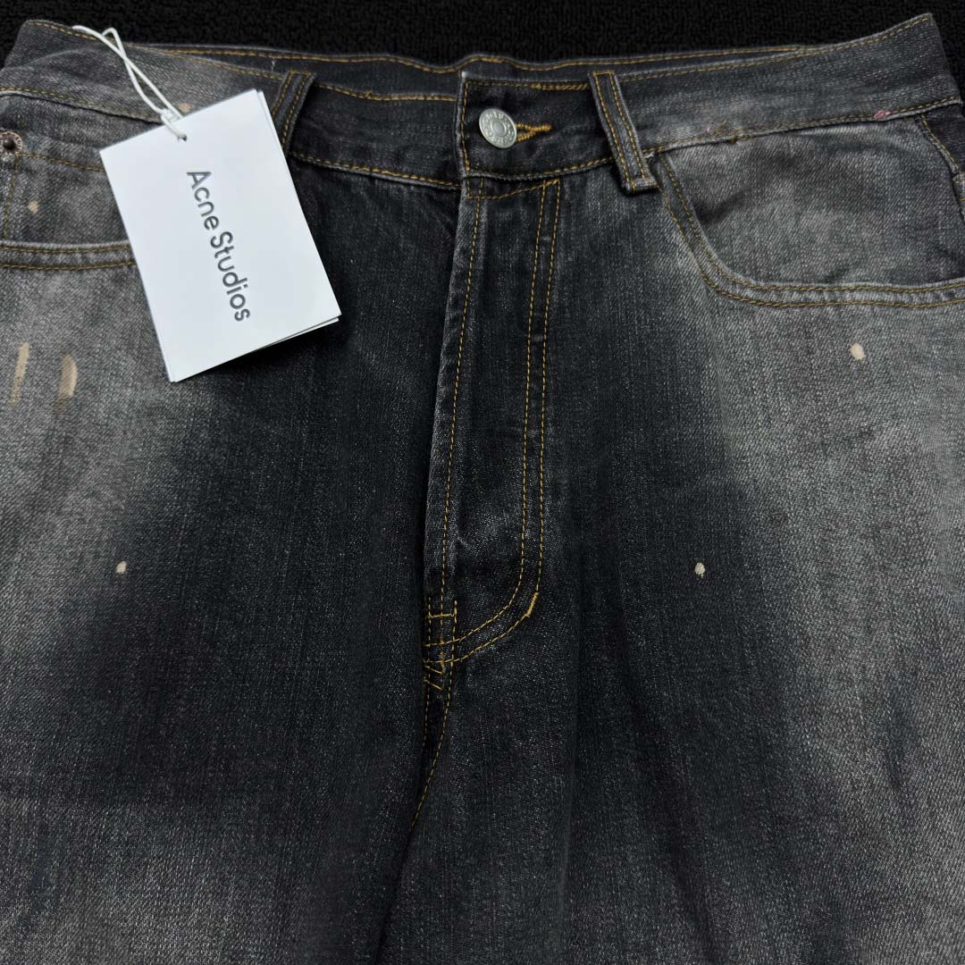 Acne Studios Denim Shorts - Loose Fit  - DopestKickz