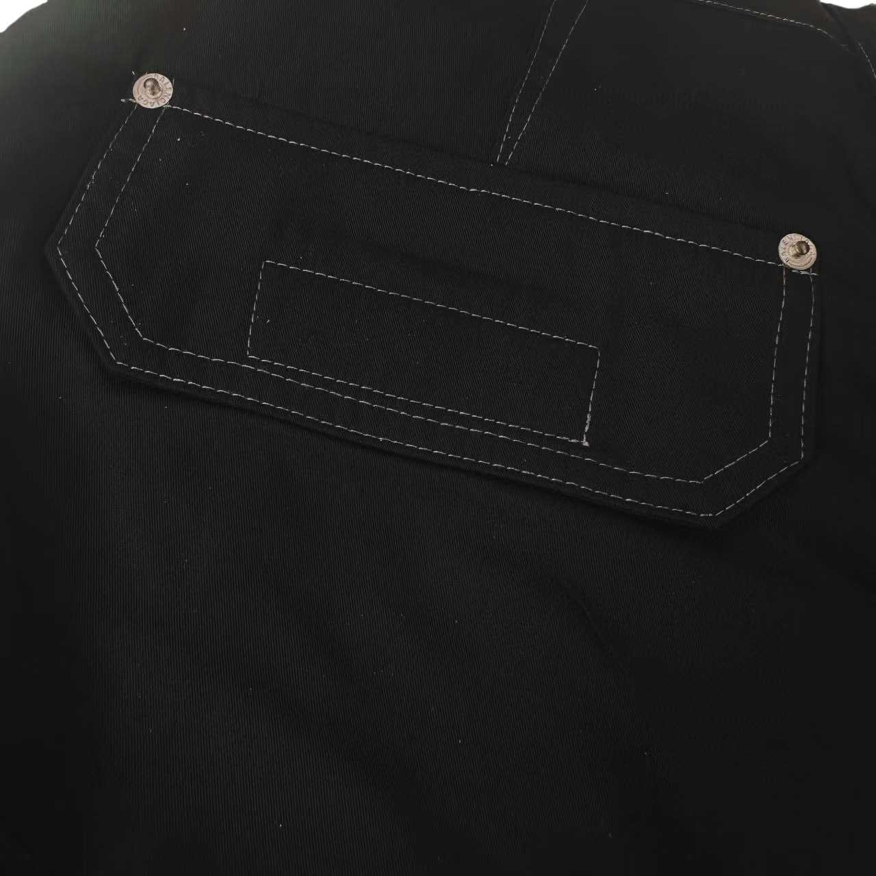 Balenciaga Utility Work Pants In Black Mixed Cotton Twill - DopestKickz