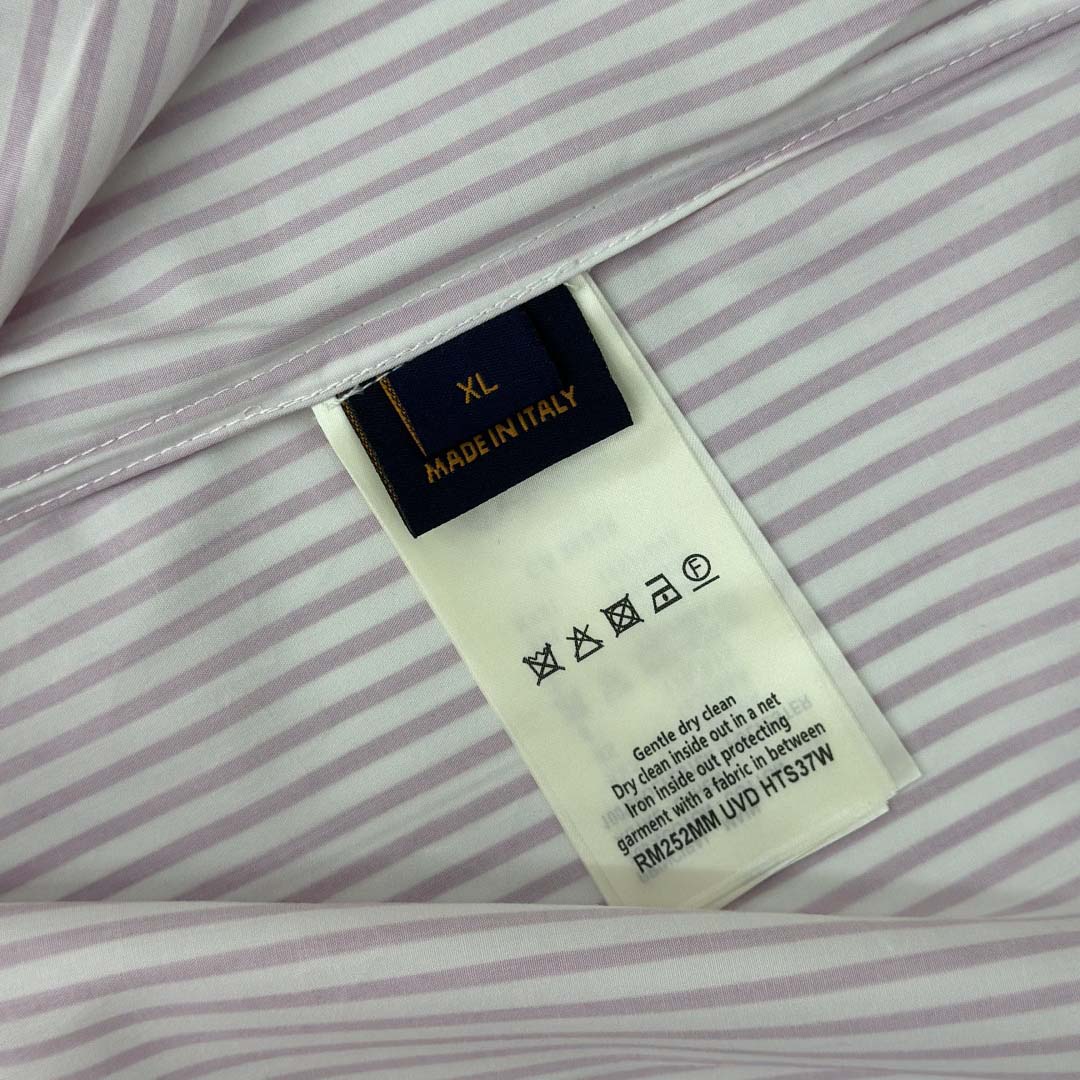 Louis Vuitton Monogram Striped Short-Sleeved Shirt   1AHVX7 - DopestKickz