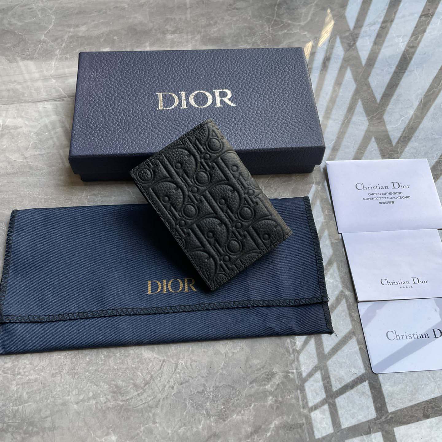 Dior Vertical Bifold Card Holder  - DopestKickz