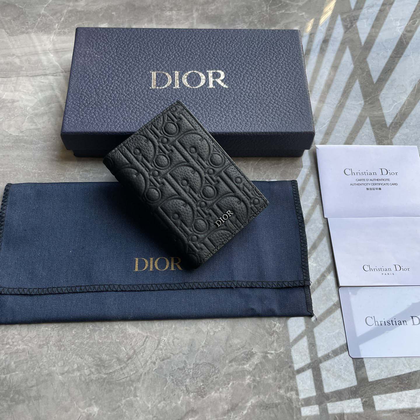 Dior Vertical Bifold Card Holder  - DopestKickz