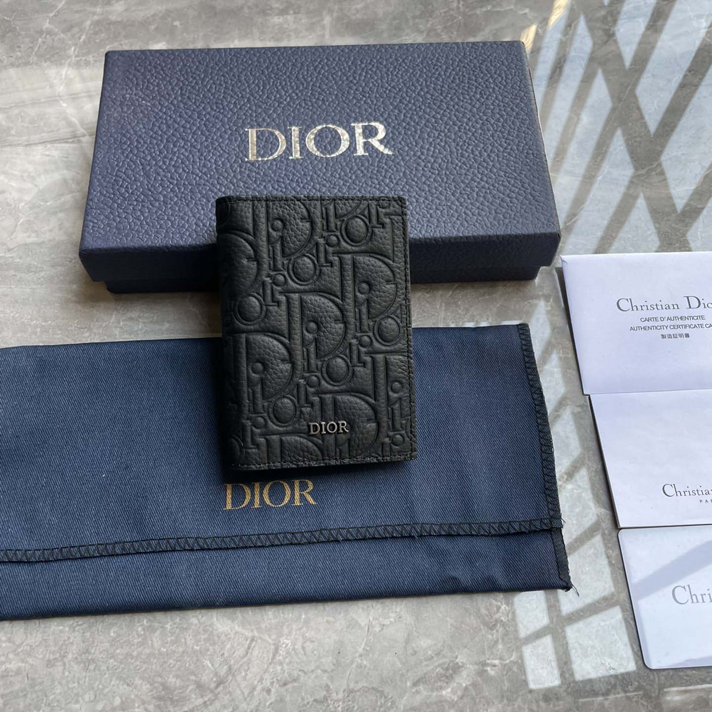 Dior Vertical Bifold Card Holder  - DopestKickz