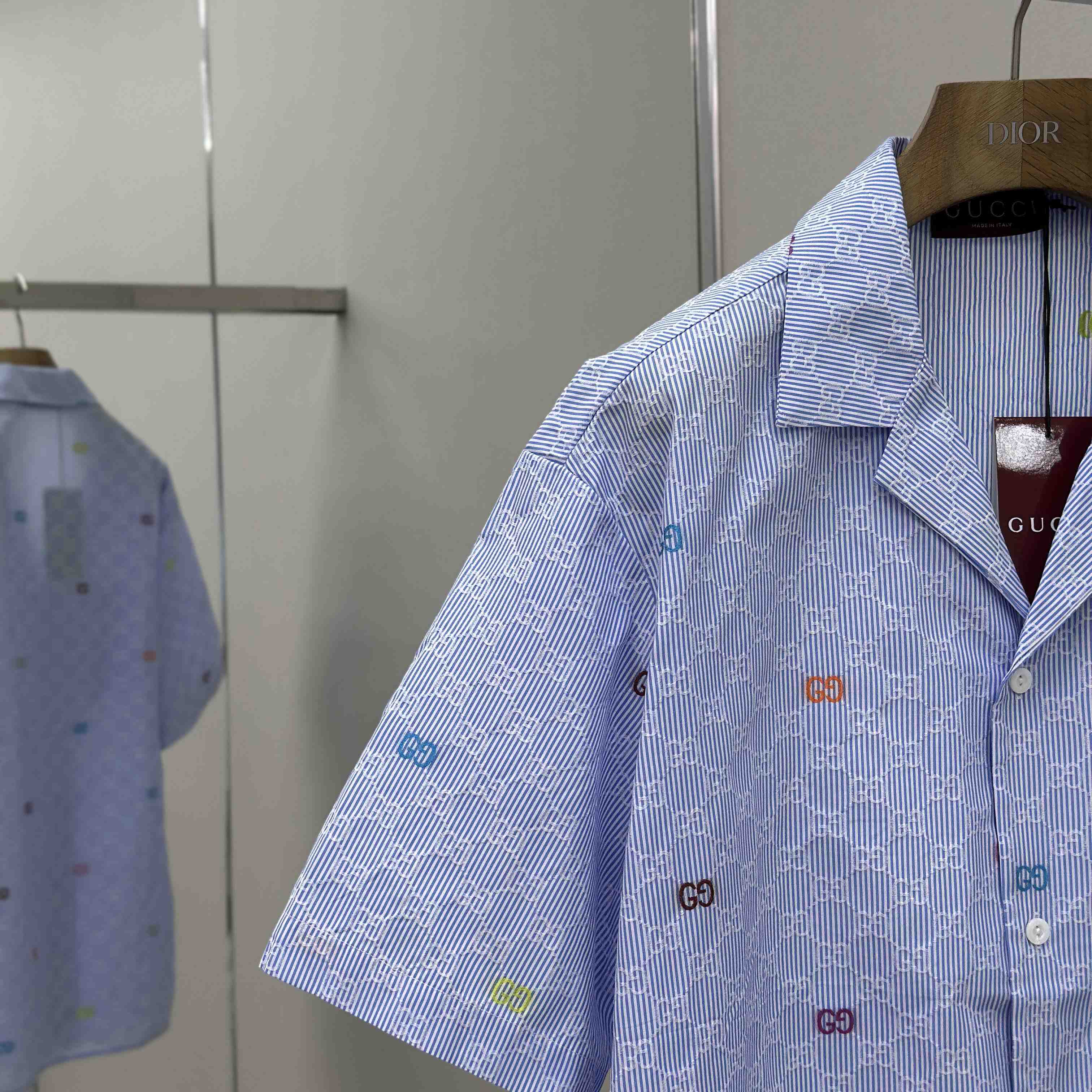 Gucci Striped Cotton Bowling Shirt - DopestKickz