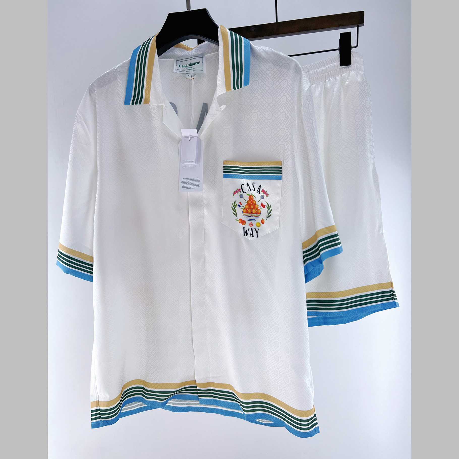 Casablanca Short Sleeve Shirt And Shorts - DopestKickz