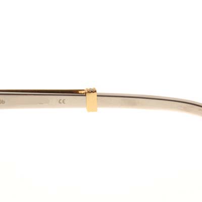Cartier CT_1116679 Diamond Silver Diamond Stainless Steel Sunglasses In Gold Brown - DopestKickz