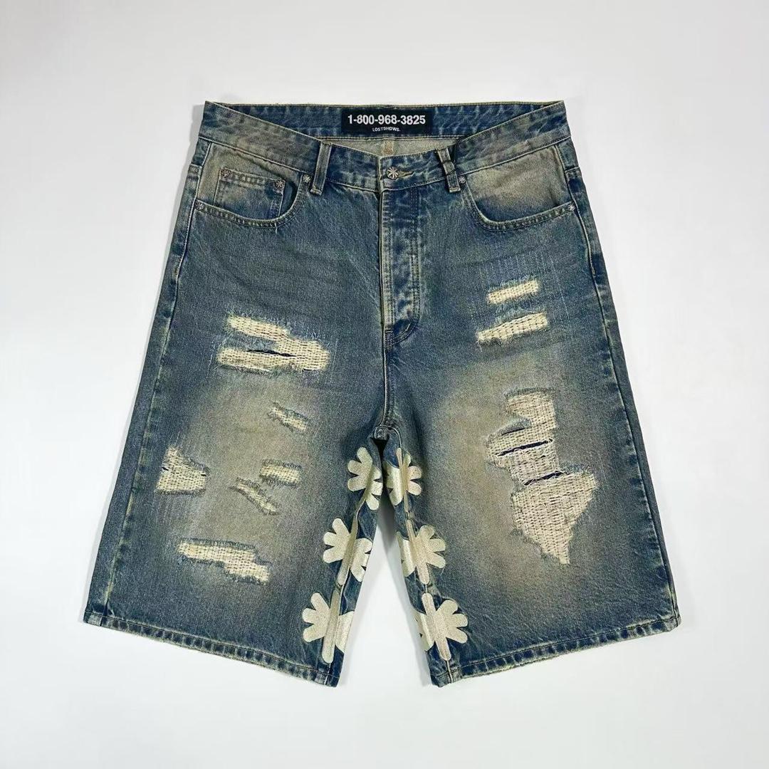 Lost Shadows DSTRY Denim Short  - DopestKickz