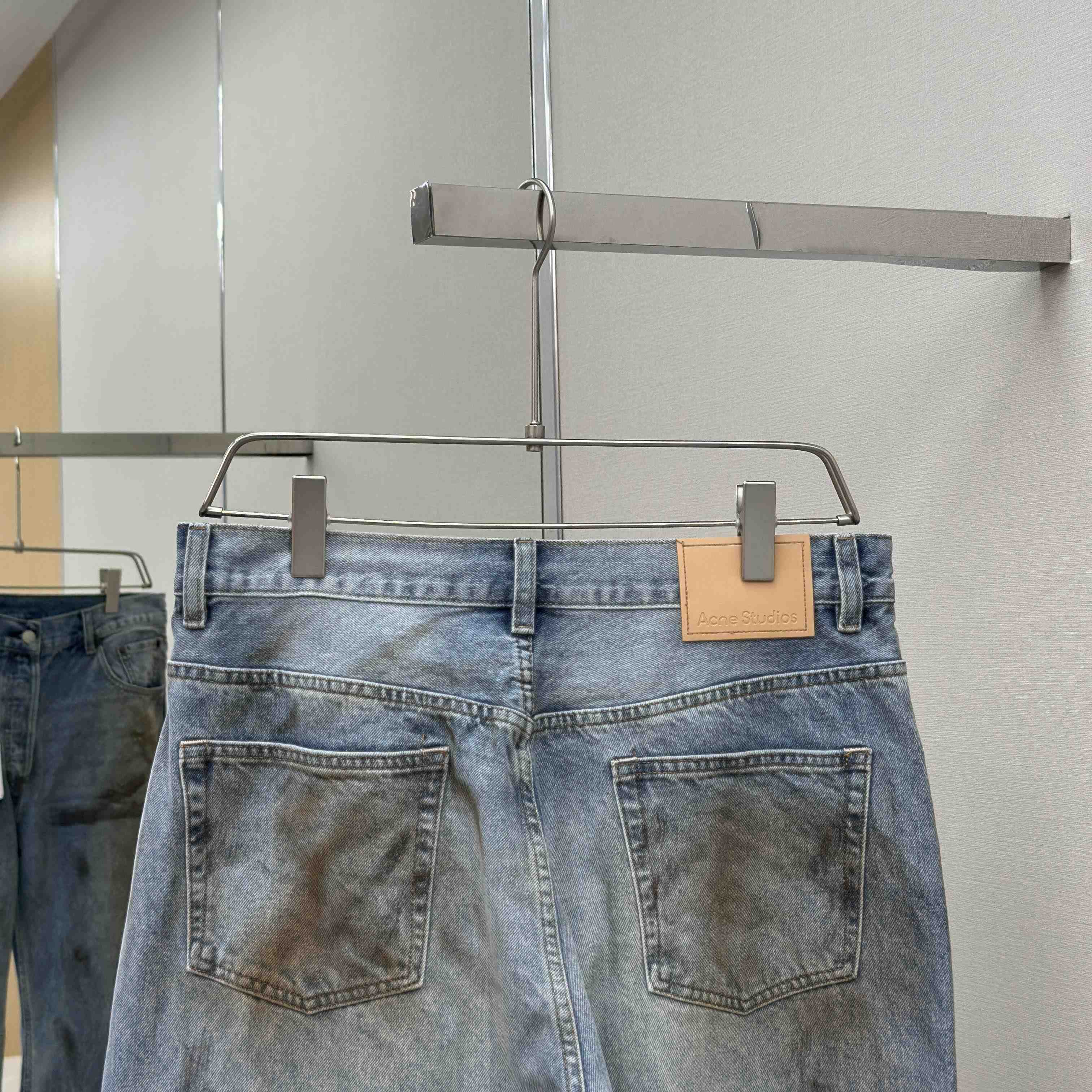 Acne Studios Mud-dyed torn jeans - DopestKickz