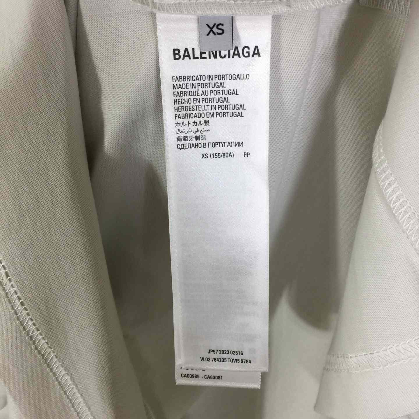 Balenciaga 360 Sunglasses T-Shirt Medium Fit In Dirty White Dry Jersey - DopestKickz