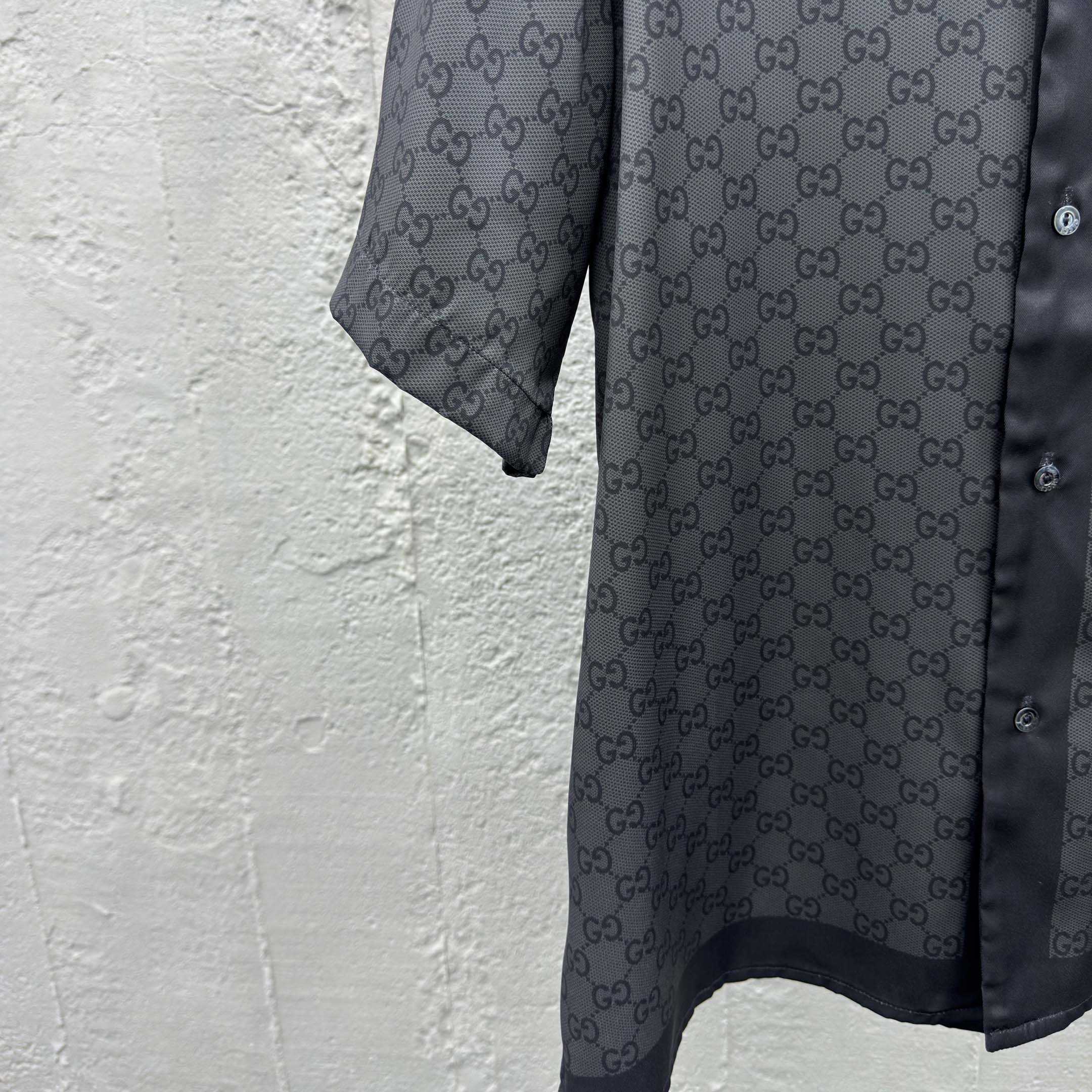 Gucci Printed Silk Twill Bowling Shirt - DopestKickz