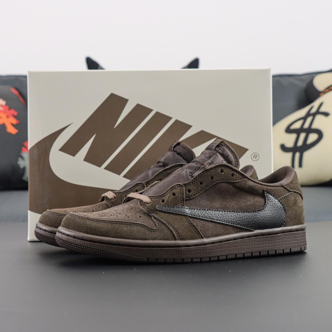 Travis Scott x Air Jordan 1 Low OG "Velvet Brown"    DM7866-202 - DopestKickz