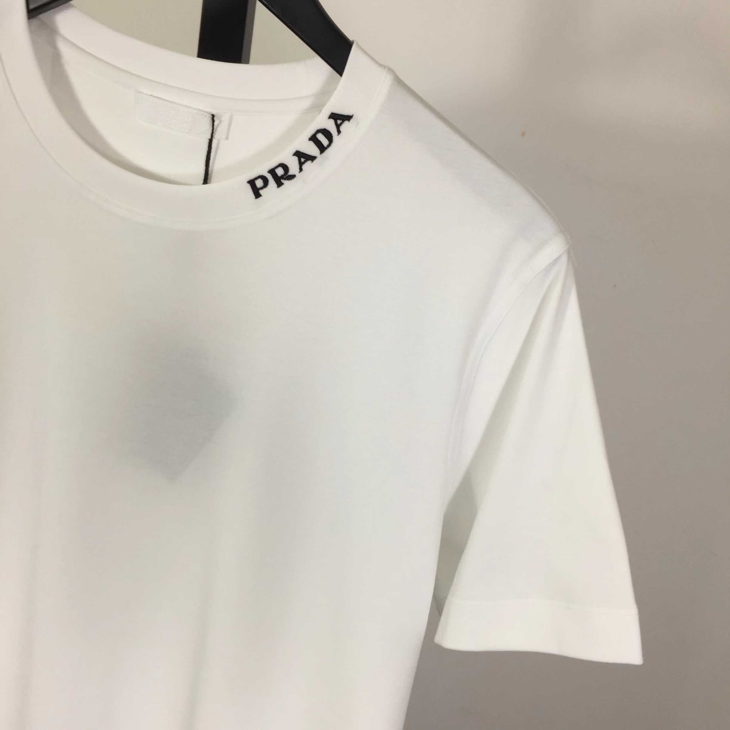 Prada Logo Cotton Tee - DopestKickz