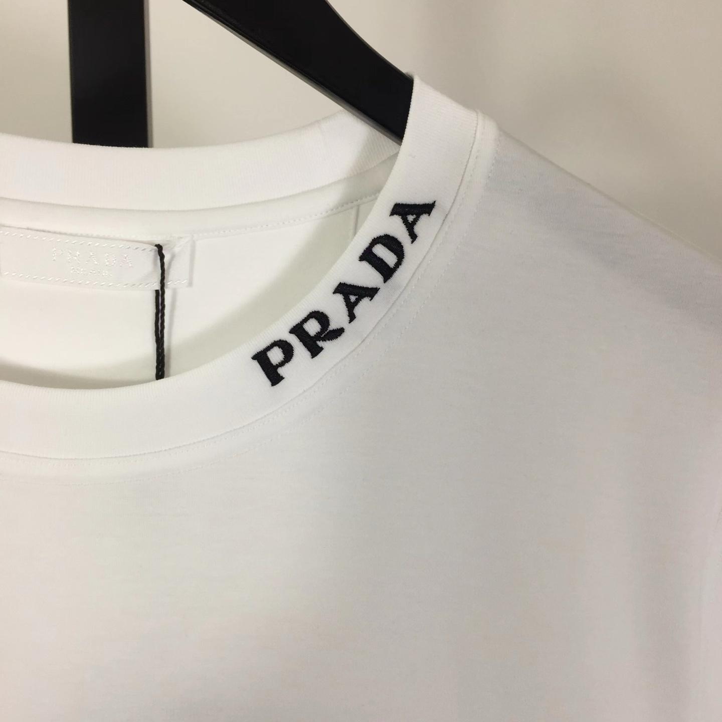 Prada Logo Cotton Tee - DopestKickz