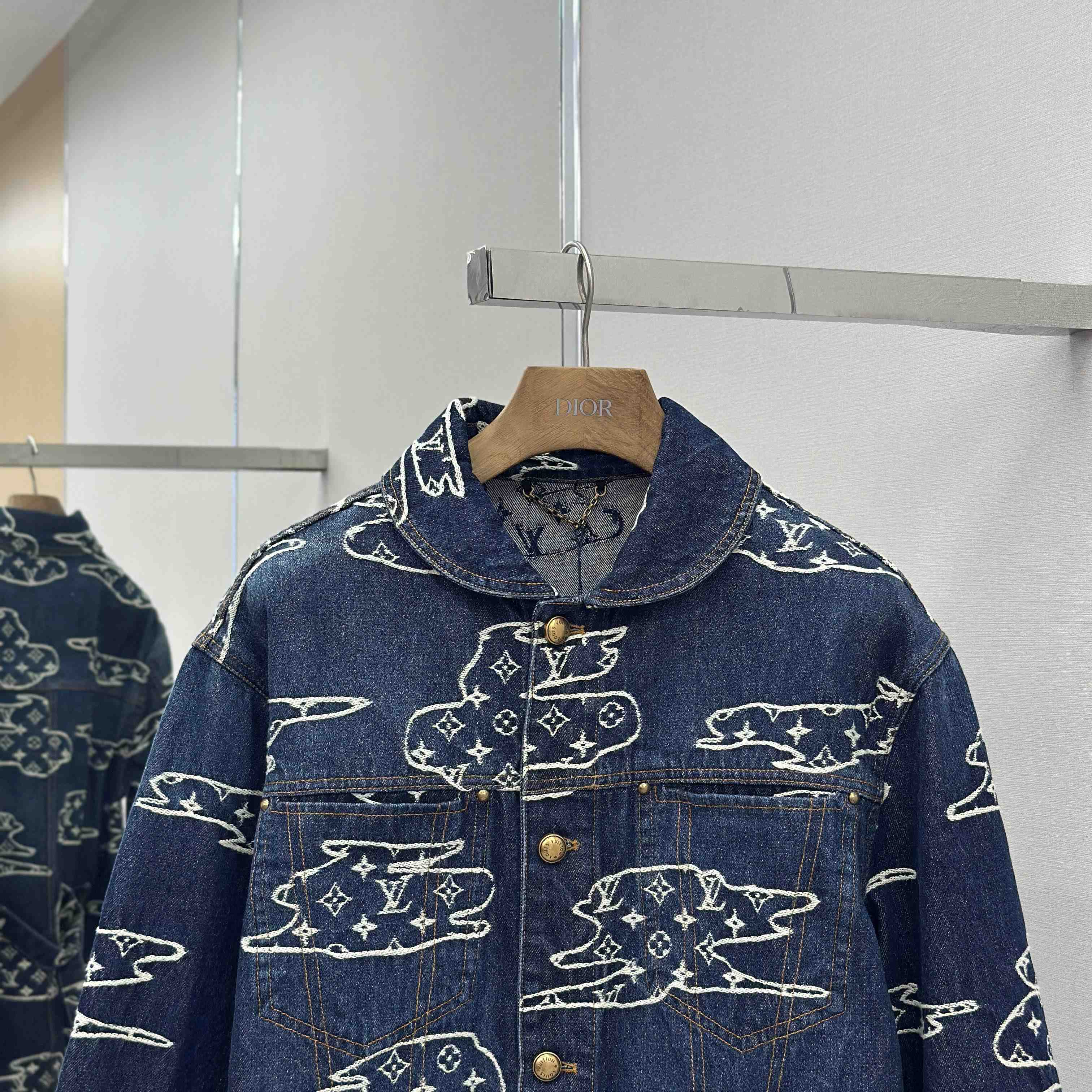 Louis Vuitton Monogram Denim Workwear Blouson   1AILN5 - DopestKickz