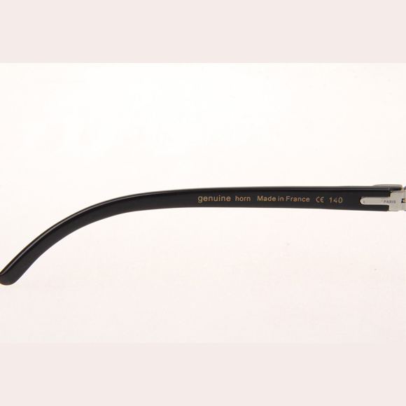 Cartier CT_3524012 Diamond Black Buffalo Eyeglasses In Silver - DopestKickz