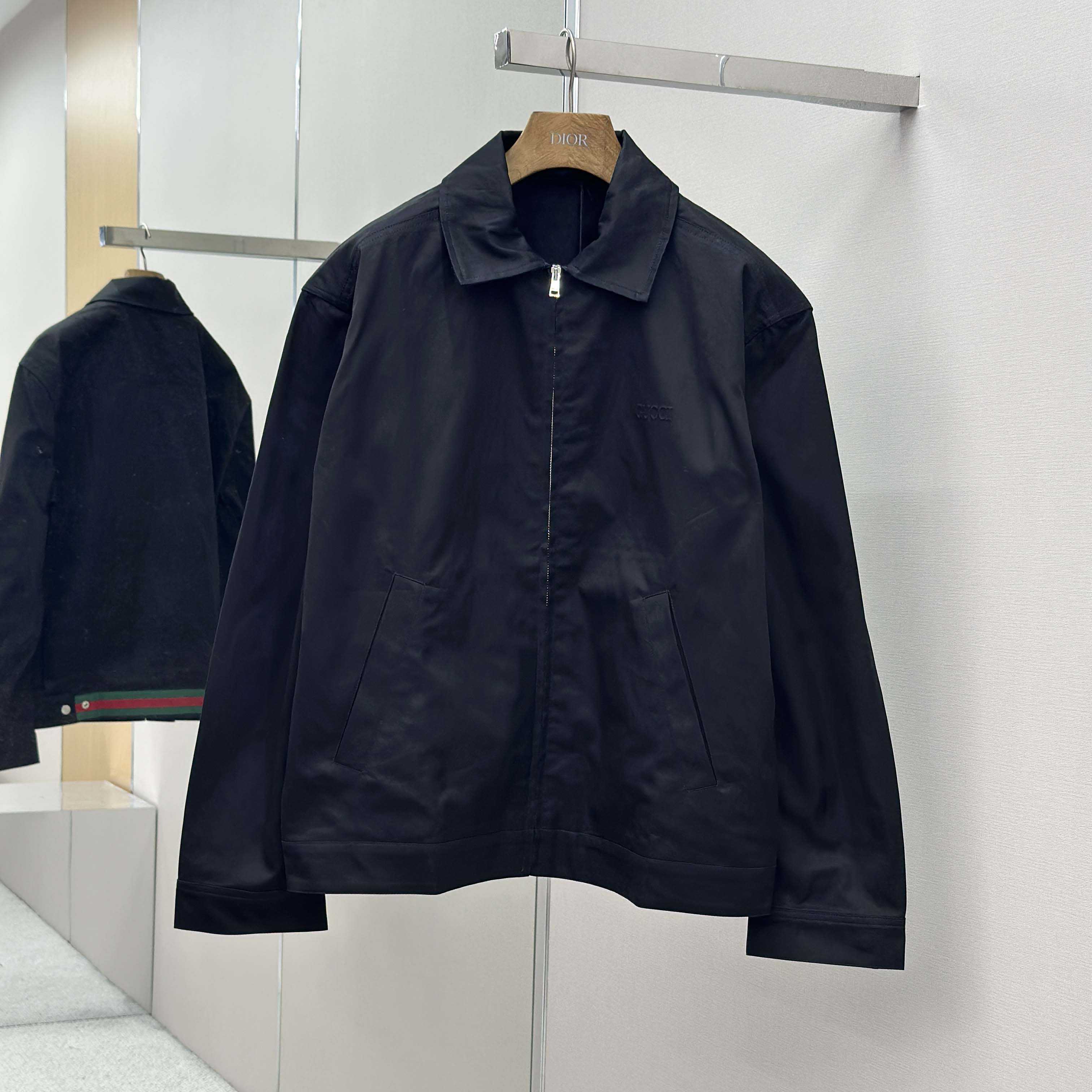 Gucci Cotton Twill Jacket With Web Detail - DopestKickz
