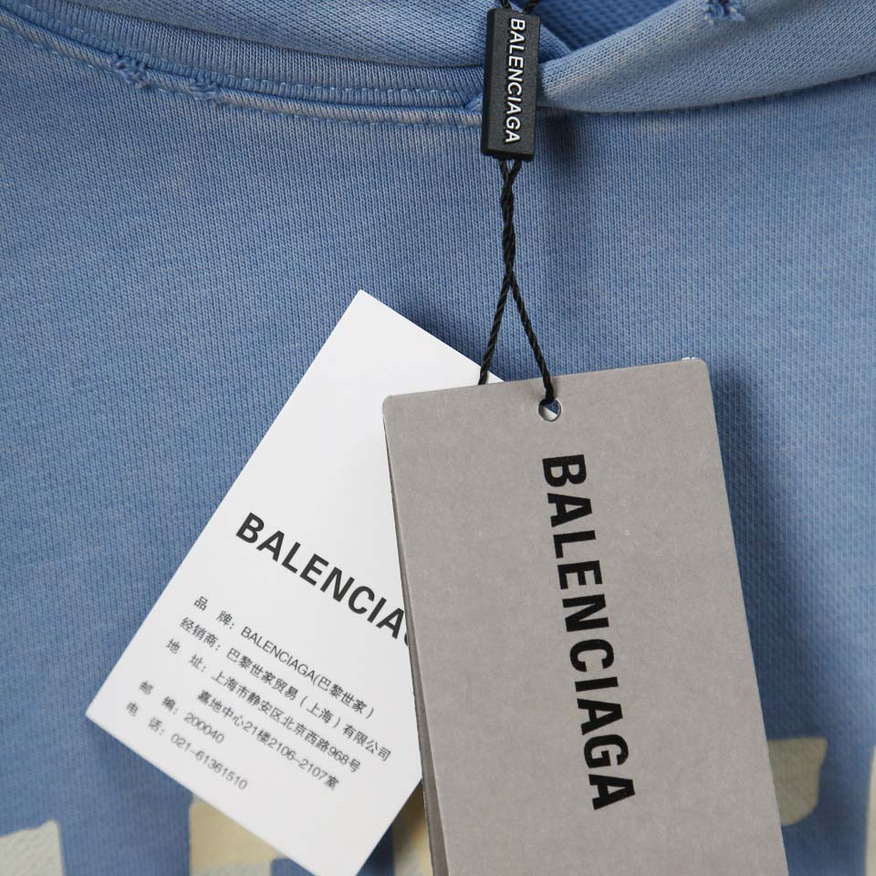 Balenciaga Faded Tape Type hoodie - DopestKickz