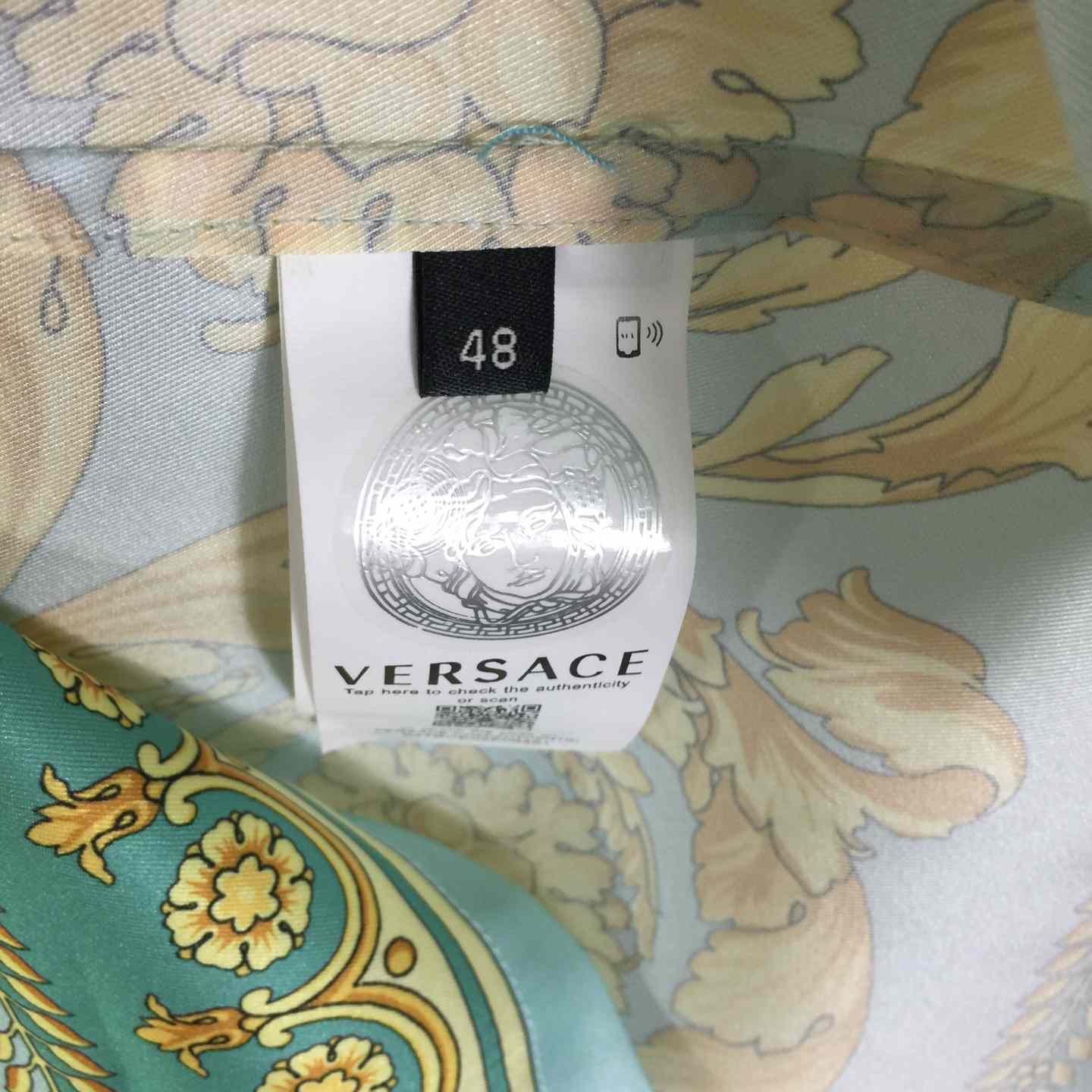 Versace Barocco Silk Shirt - DopestKickz