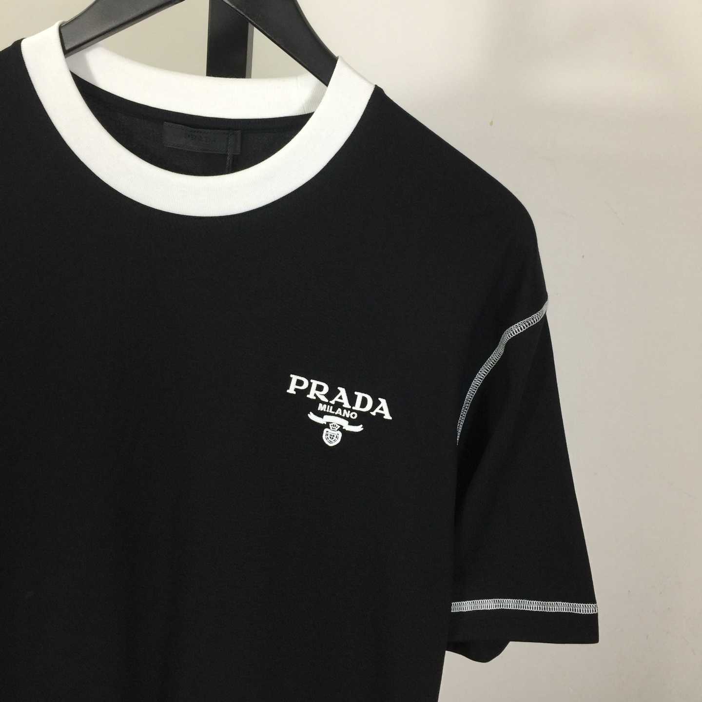 Prada Logo Cotton Tee - DopestKickz