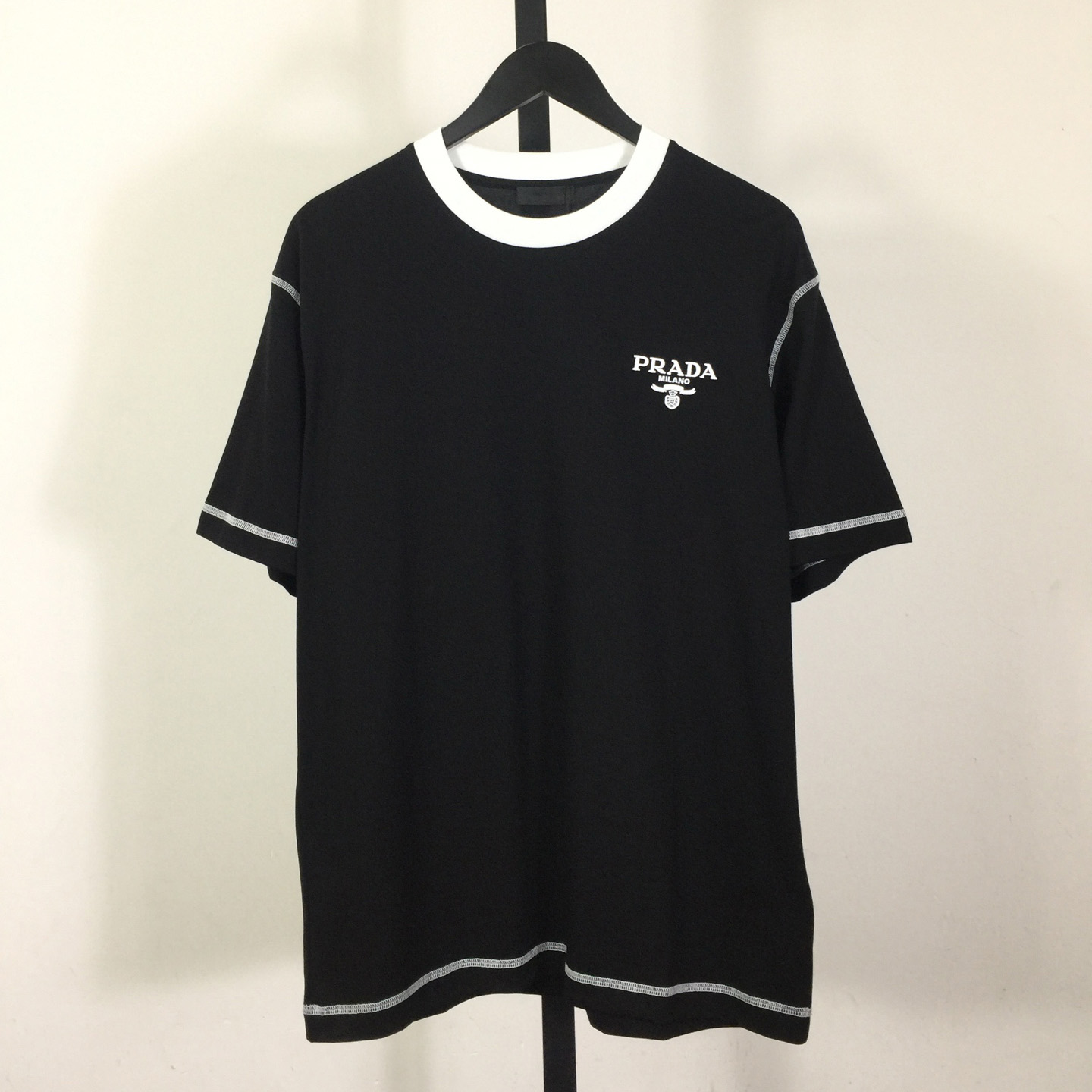 Prada Logo Cotton Tee - DopestKickz