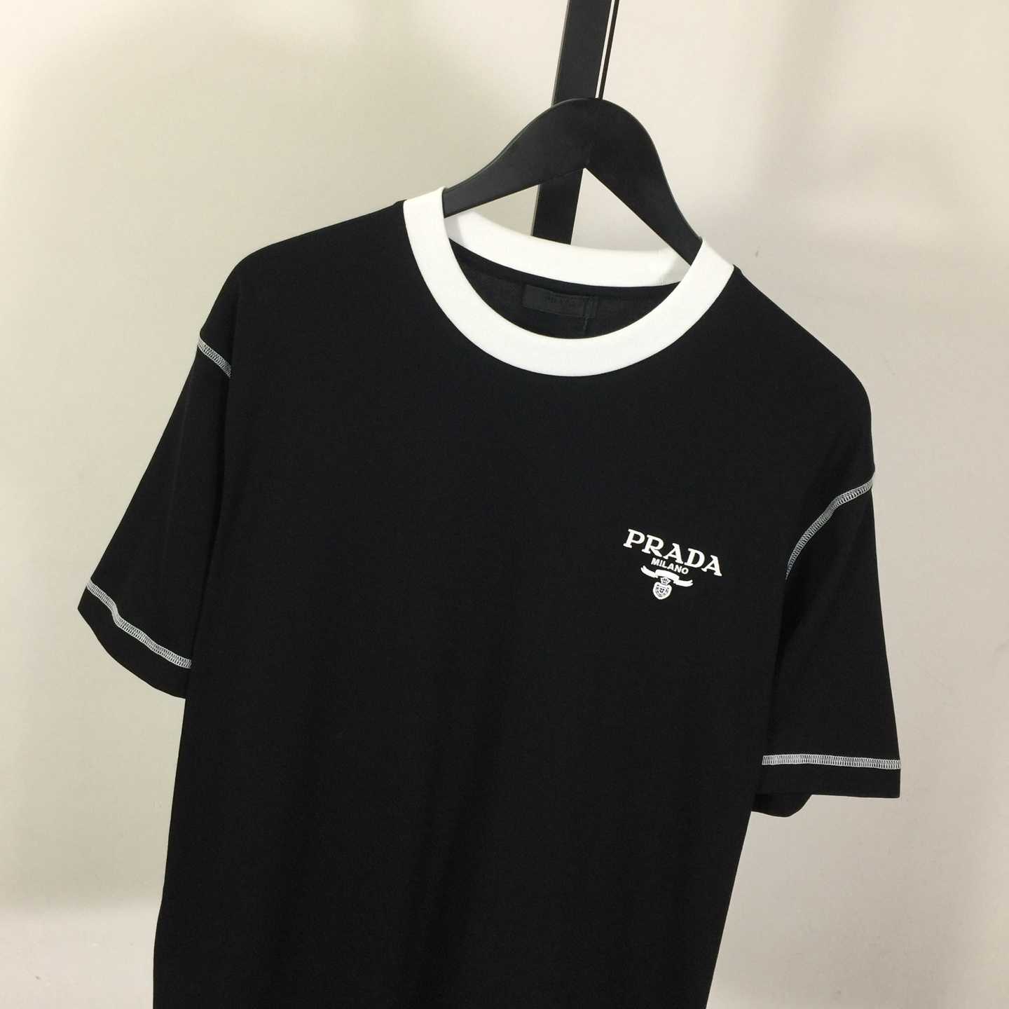 Prada Logo Cotton Tee - DopestKickz