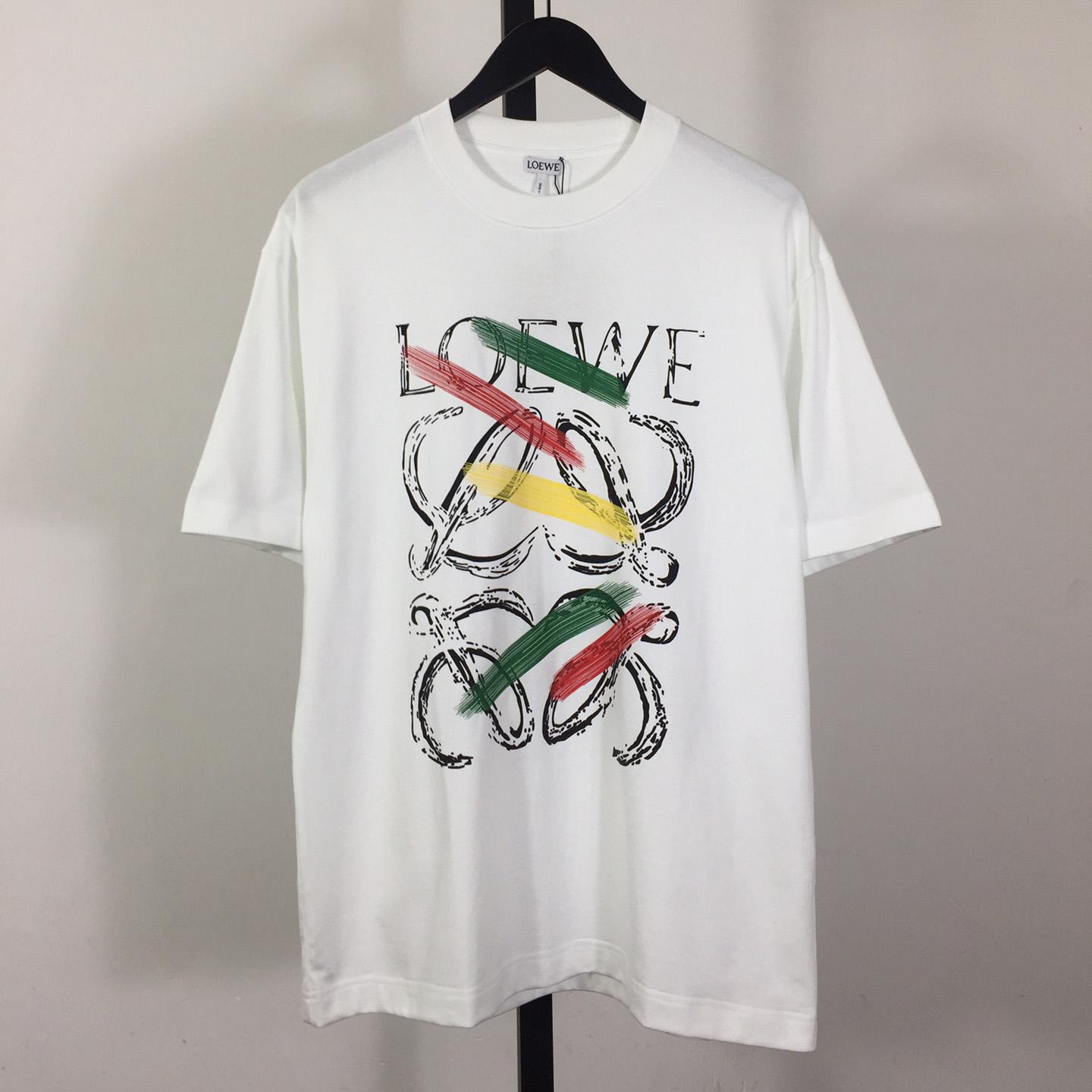 Loewe Loose Fit T-shirt In Cotton - DopestKickz