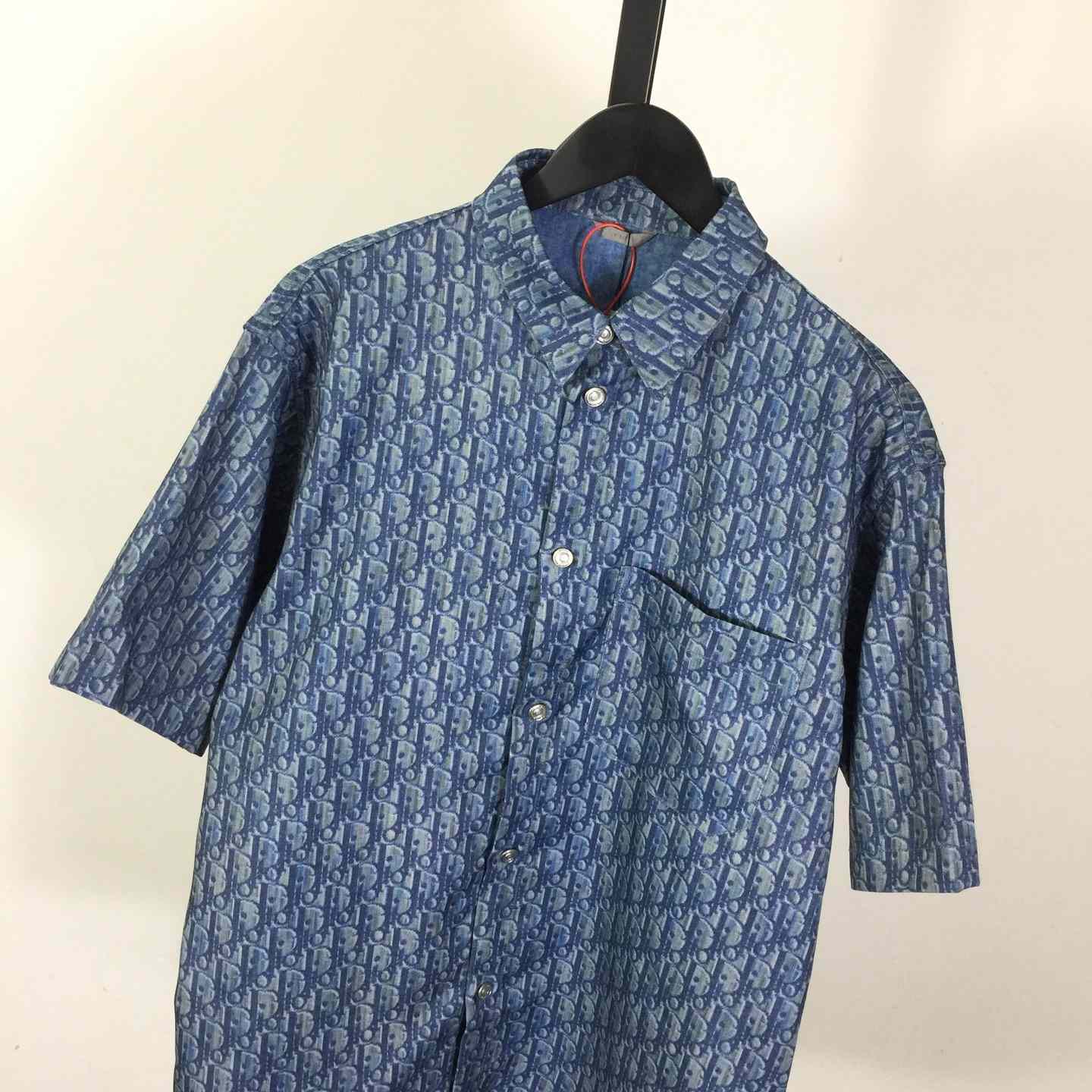 Dior Oblique Short-Sleeved Shirt  - DopestKickz