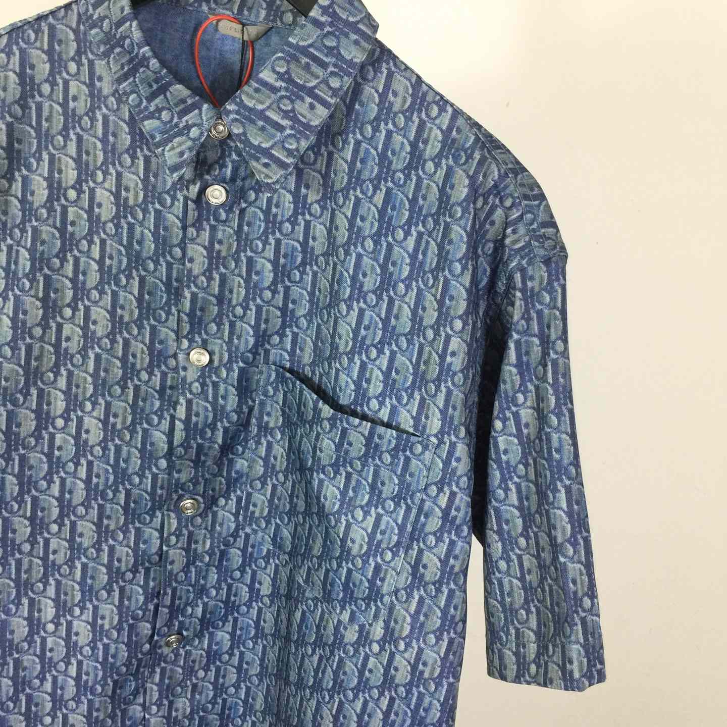 Dior Oblique Short-Sleeved Shirt  - DopestKickz