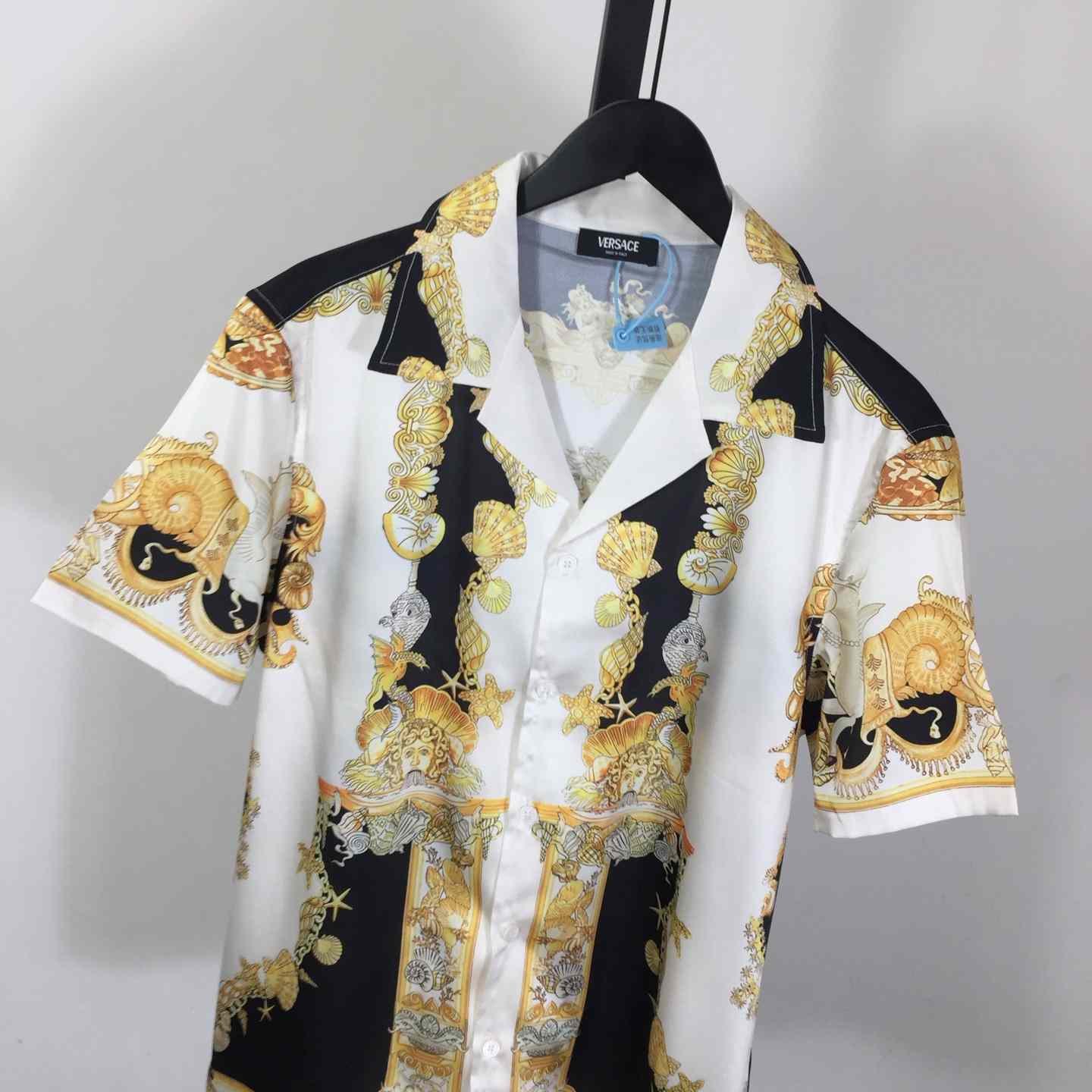 Versace Coral Theatre Silk Shirt - DopestKickz